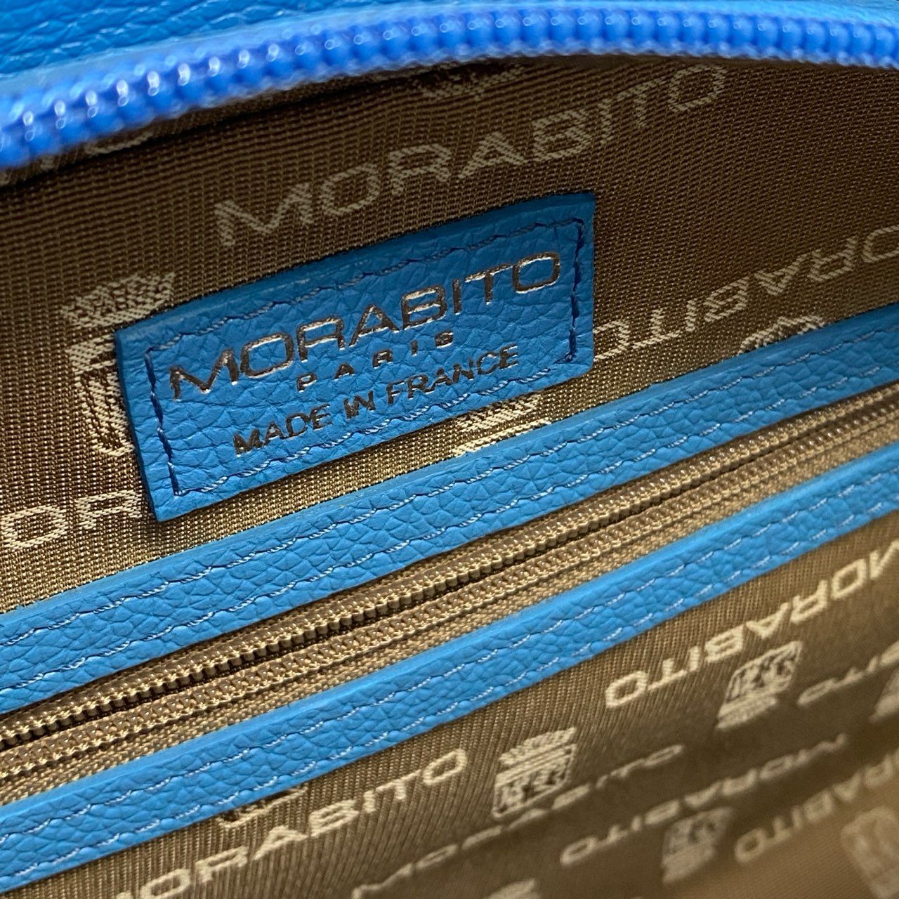 ha5⦅美品》 MORABITO モラビト DIANE ディアンヌ ハンドバッグ マリンブルー レザー レディース 女性用u02t