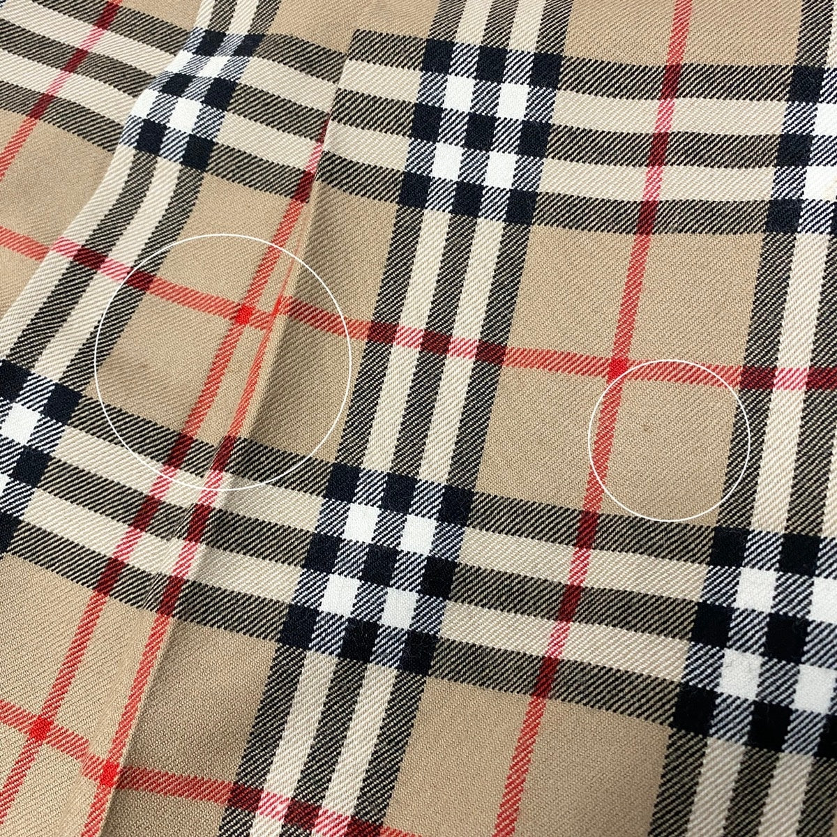 30j4 BURBERRYS バーバリーズ プリーツスカート ノバチェック ウールスカート 13BRサイズ ベージュ ウール100% レディース 女性用u02t