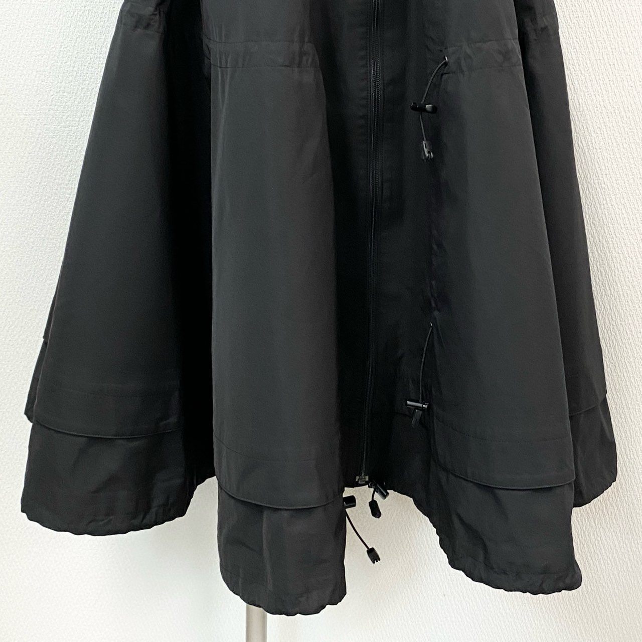 72a14 JUNYA WATANABE COMME des GARCONS ジュンヤワタナベ コムデギャルソン 2way スカート ポンチョ S ブラック AD2005 日本製 GORE WINDSTOPPER