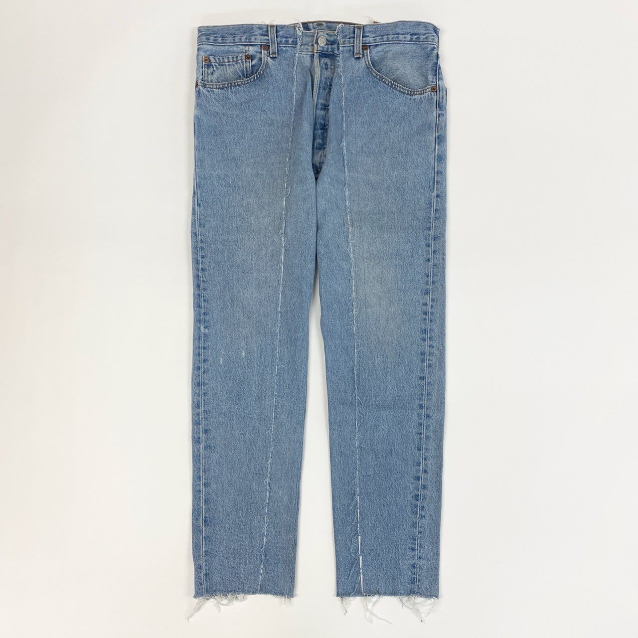 9j6 OLD PARK オールドパーク リーバイス再構築 デニムパンツ ボトムス ジーンズ カットオフ ドッキング リメイク 大きいサイズ XLサイズ インディゴ メンズo07t