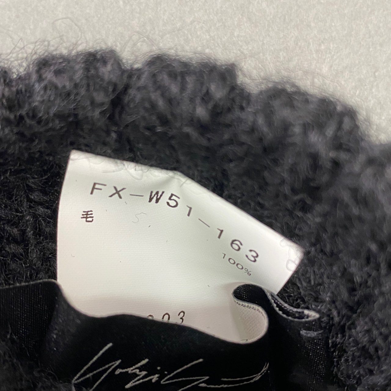 a20 Yohji Yamamoto ヨウジヤマモト Yロゴ ウールミトン 手袋 アームカバー ブラック WOOL 小物 日本製 冬