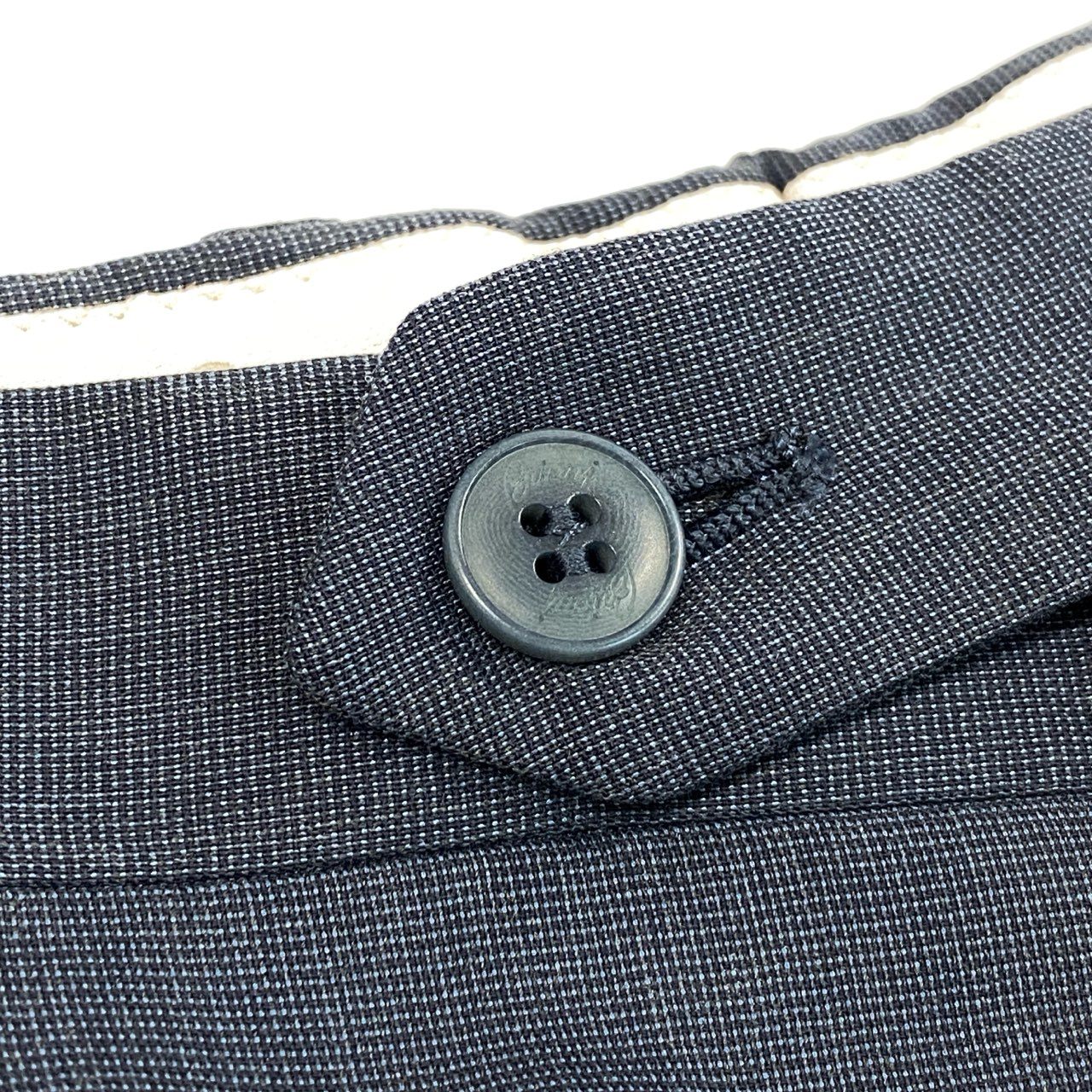 28f14 Brioni ブリオーニ テーパードパンツ ボトム フォーマル シルク混紡 イタリア製 メンズ 男性用 54R ネイビー