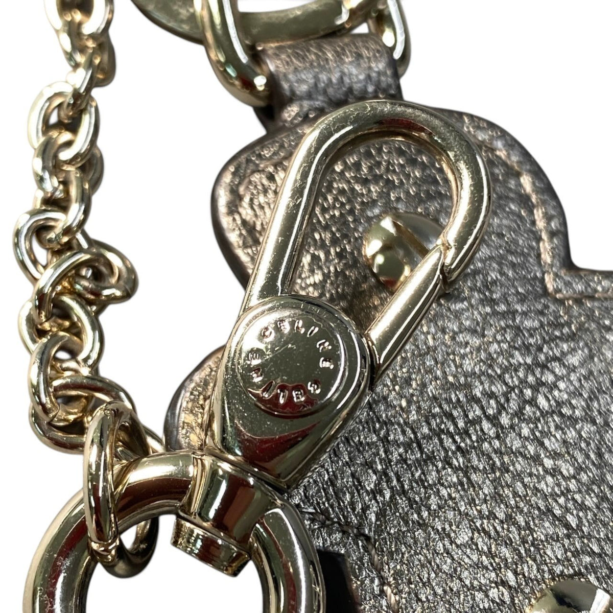 i7 CELINE セリーヌ ラブベアー キーチャーム Love Bear Key Charm グリーン キーホルダーt18r