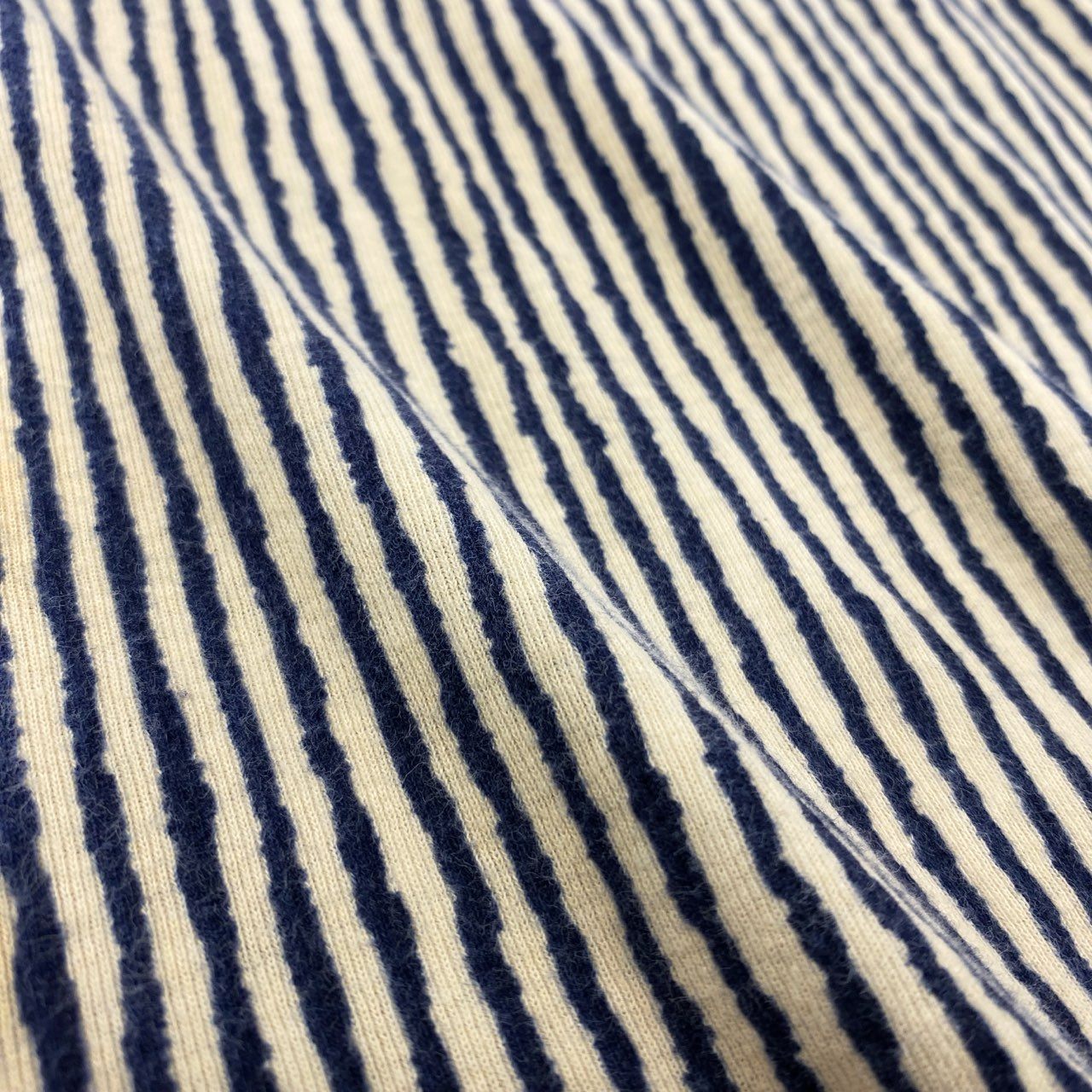 7f11 Jean Paul GAULTIER HOMME ジャンポールゴルチエオム 00s ストライプ チビTシャツ LA ネイビー アイボリー 画像参照 カットソー ミニT Vintage