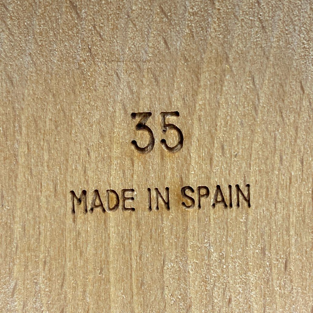 6d6 《美品》 HERMES エルメス マルジェラ期 フールトゥ サンダル 35 カーキ キャンバス エールライン ウッド シューズ スペイン製 夏