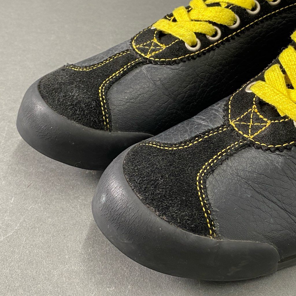 7d21 DOLCE&GABBANA ドルチェ&ガッバーナ ITALIA ローカットスニーカー レザースニーカー 7 ブラック レザー メンズ