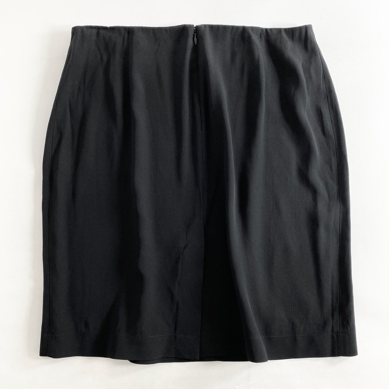 4j17 《タグ付き》定価¥59,400 JIL SANDER NAVY ジルサンダー ネイビー WOVEN SKIRT ウーブンスカート 42 ブラック イタリア製