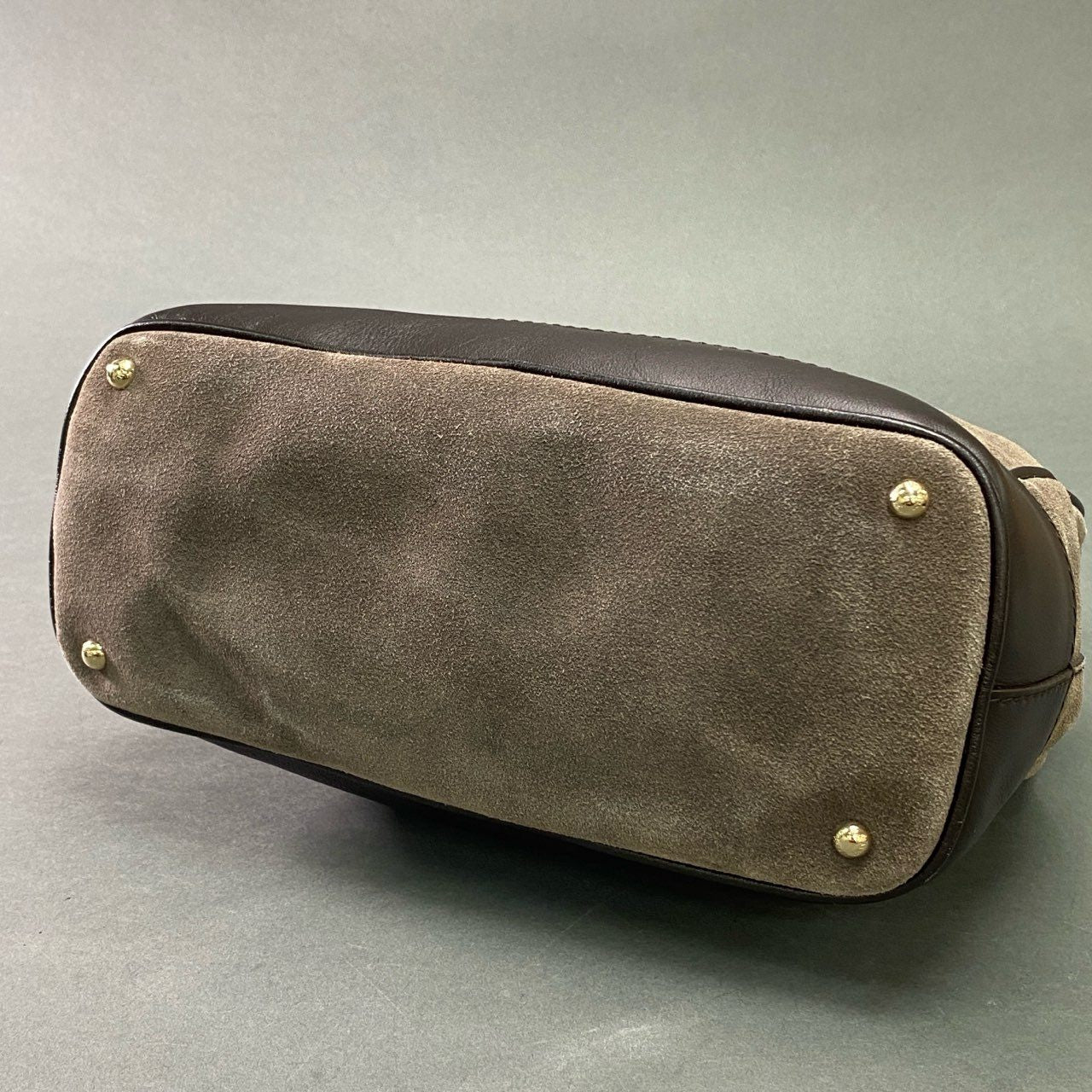 Cb10 Max Mara マックスマーラ 2WAY スエードレザー ショルダーバッグ ブラウン Leather ハンドバッグ 鞄 イタリア製