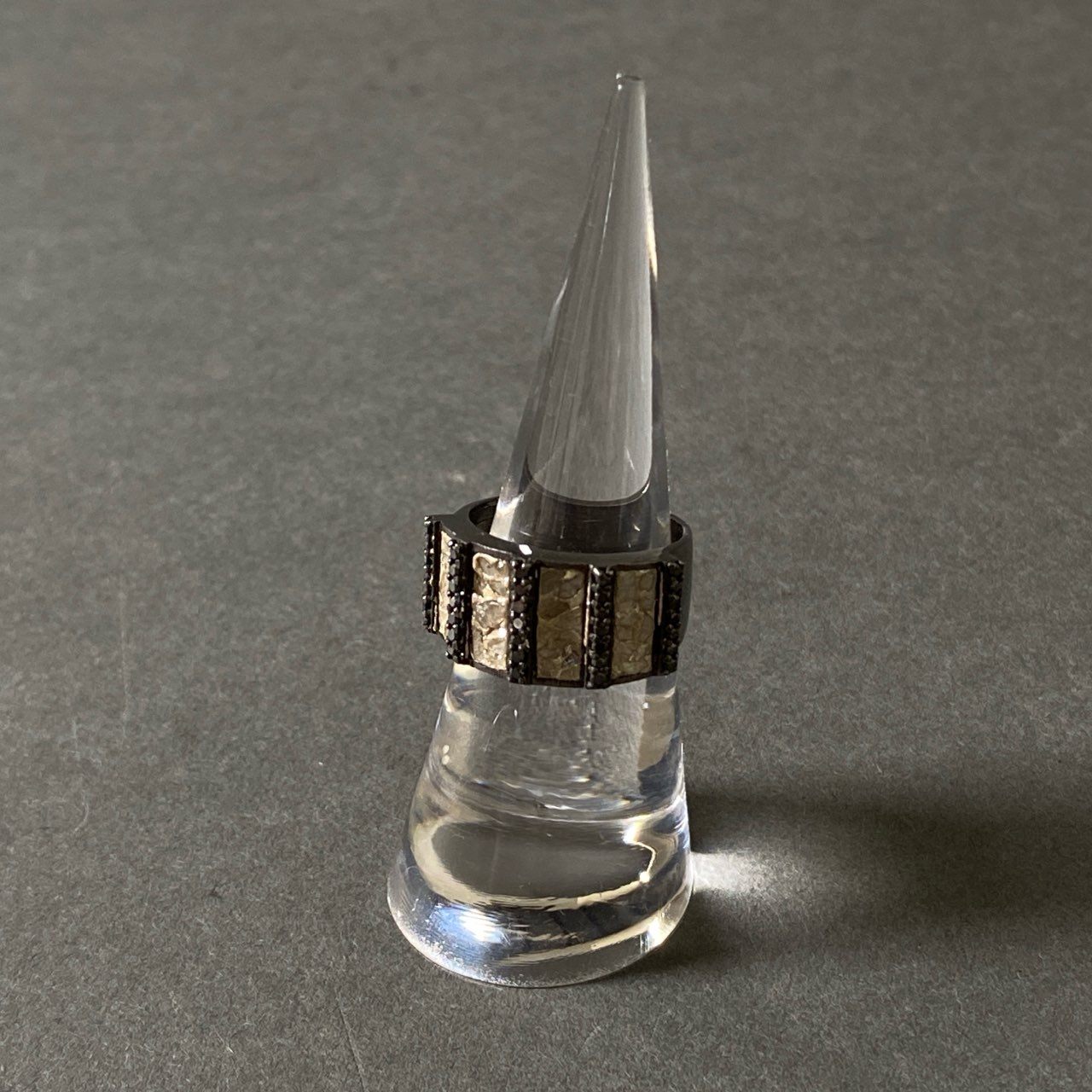 g19 定価¥55,000 Shana Gulati Drawer ドゥロワー AJMER RING アジュメールリング シルバー アクセサリー ラインストーン 12号