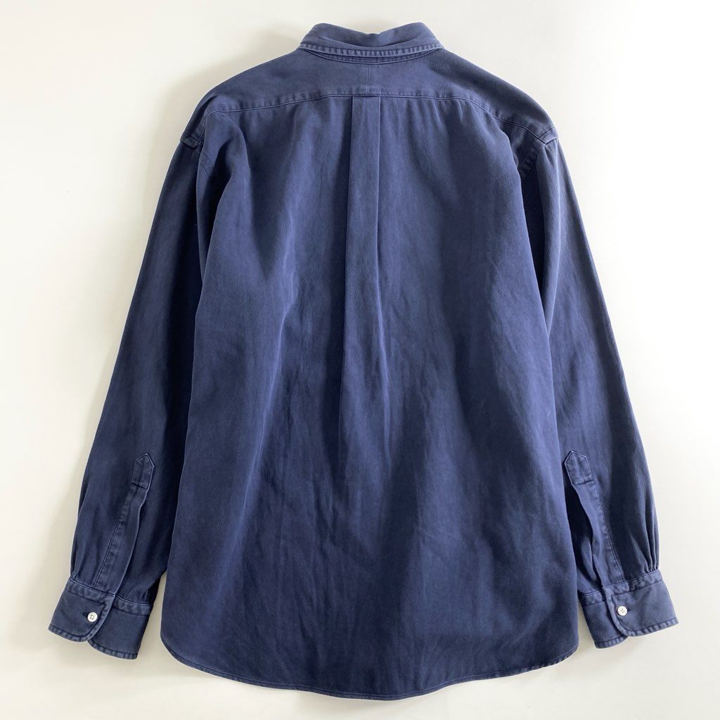 54e7 A.PRESSE アプレッセ 22FW ボタンダウンシャツ BD SHIRT 22AAP-02-07H 2 ネイビー コットンツイル バイオ加工