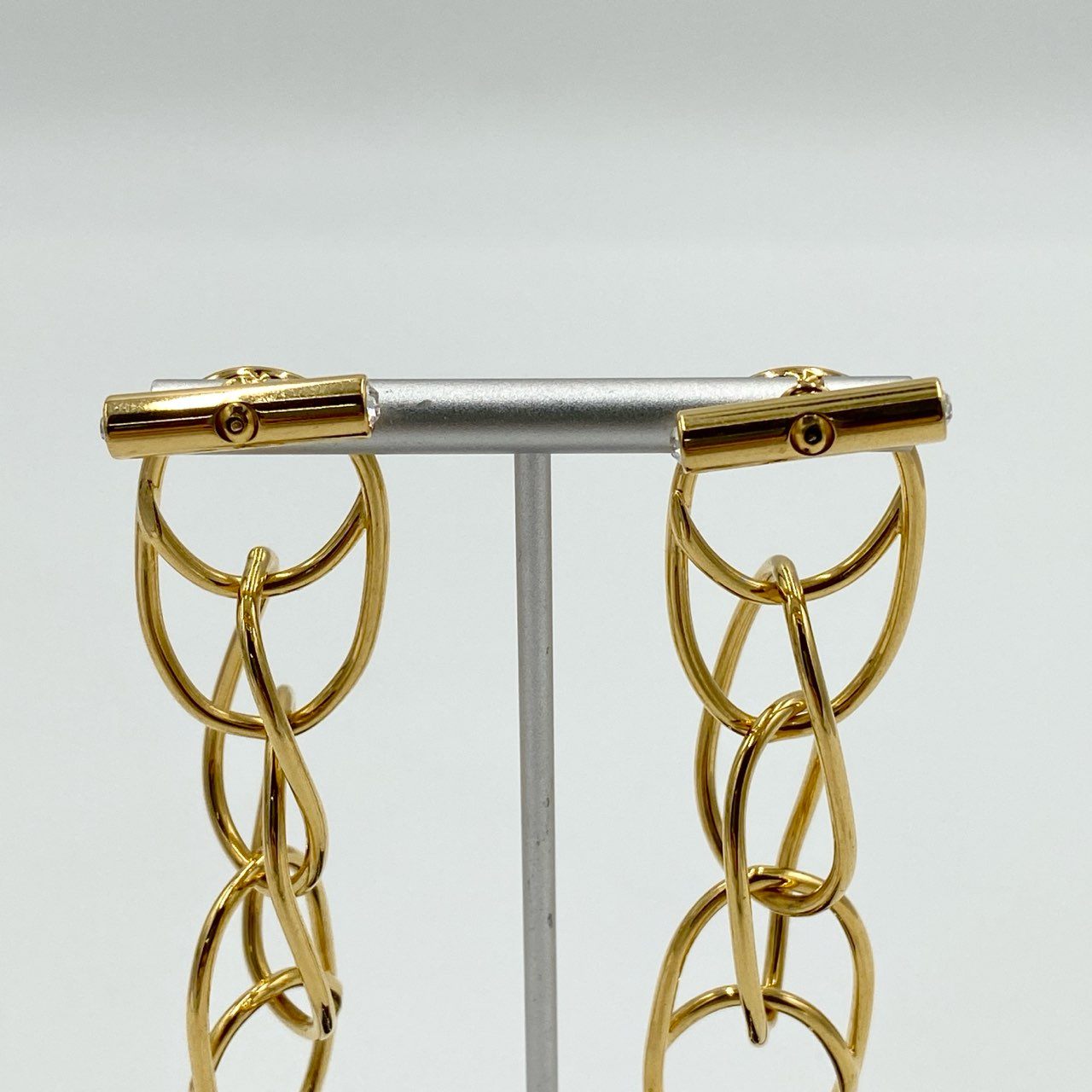 h21《美品》 MARNI マルニ 4連 ゴールドチェーンピアス イタリア製 GOLD イヤリング アクセサリー パーティt18r