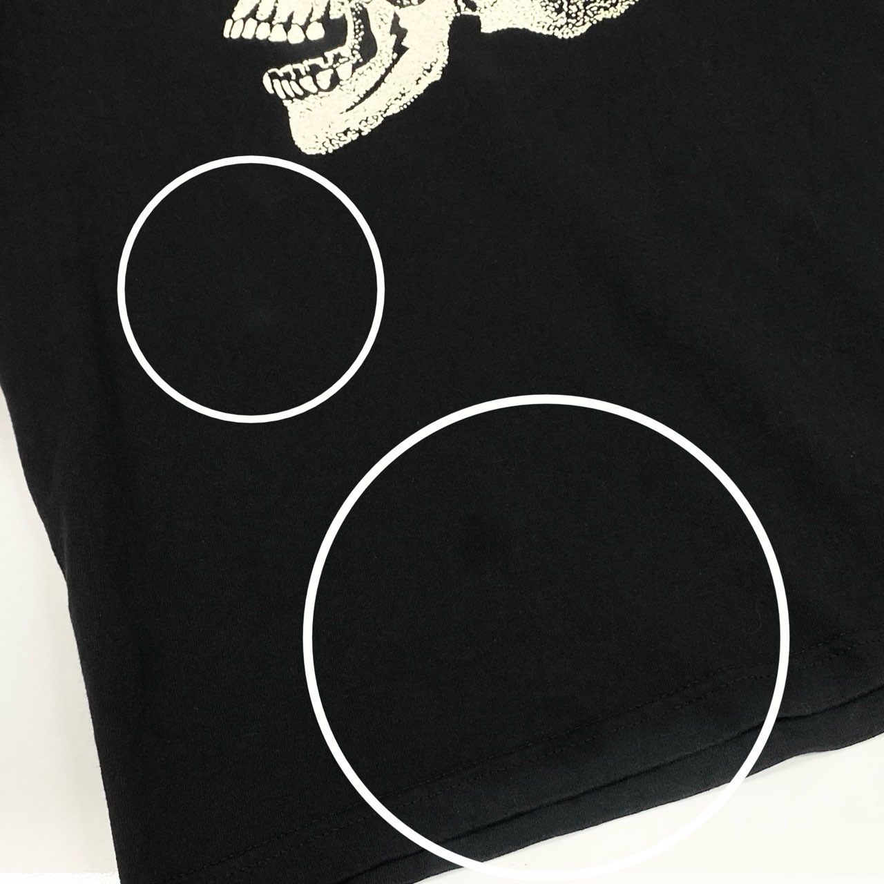 68a24 CHALLENGER チャレンジャー ロングスリーブTシャツ ロゴプリント ZOMBIE SKULL クルーネック M ブラック メンズ 男性用o07t