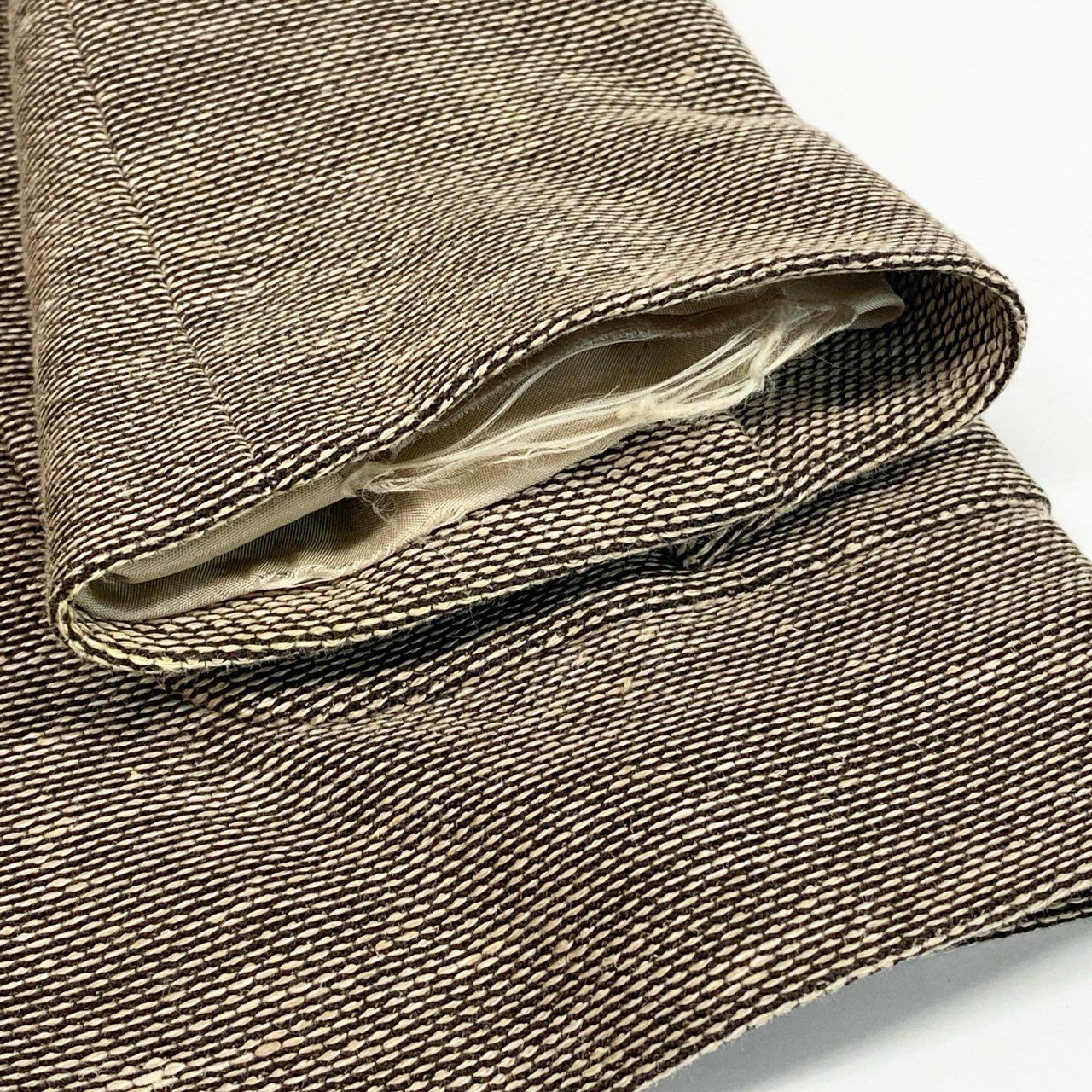 22a23 CIRCOLO 1901 チルコロ テーラードジャケット アンコンジャケット ジャージー生地 48 ブラウン系 メンズu02t