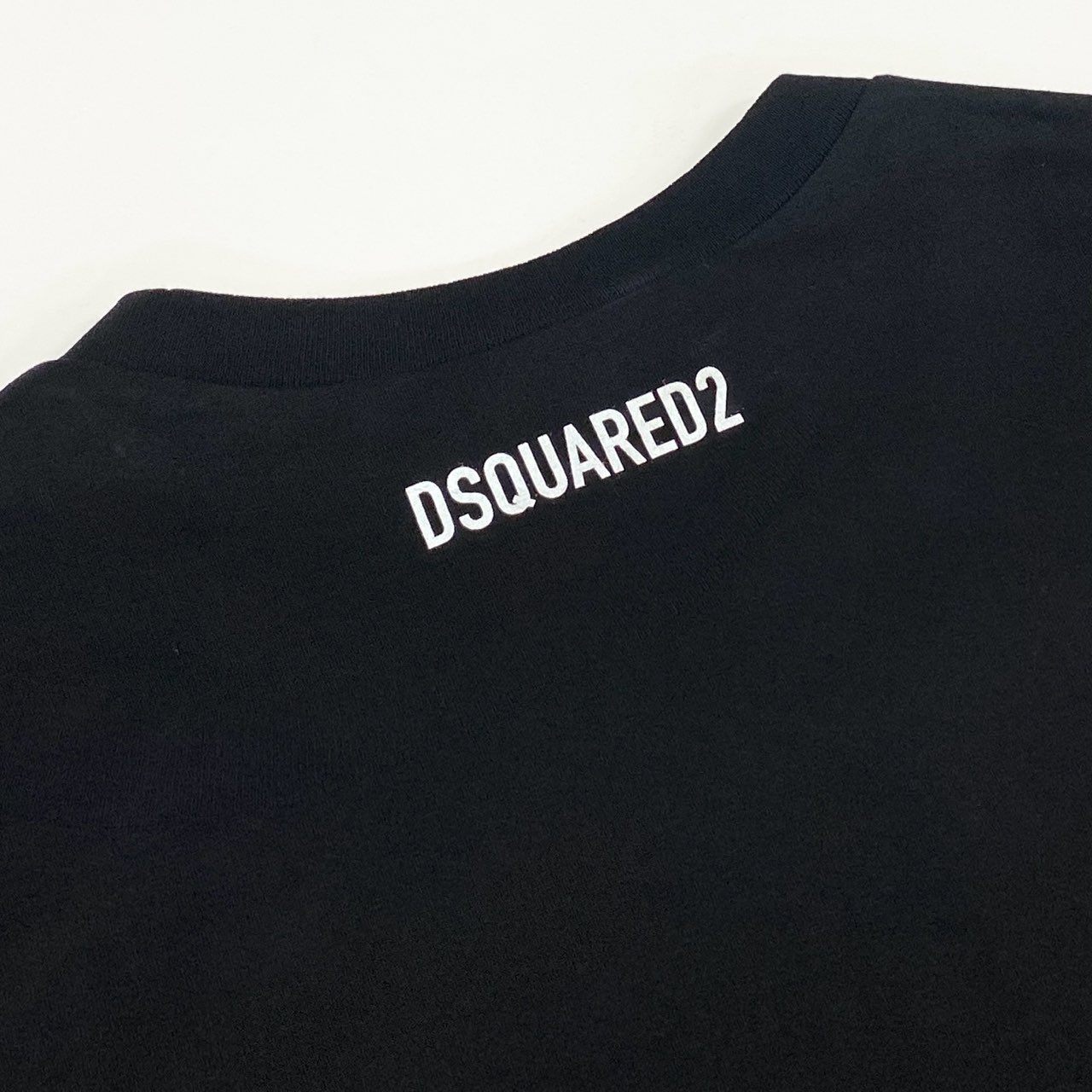 66g24《タグ付保管品》 DSQUARED2 ディースクエアード 半袖Tシャツ カットソー トップス クルーネック ICON ロゴ S80GC0061 S ブラック コットン100 レディース 女性用_