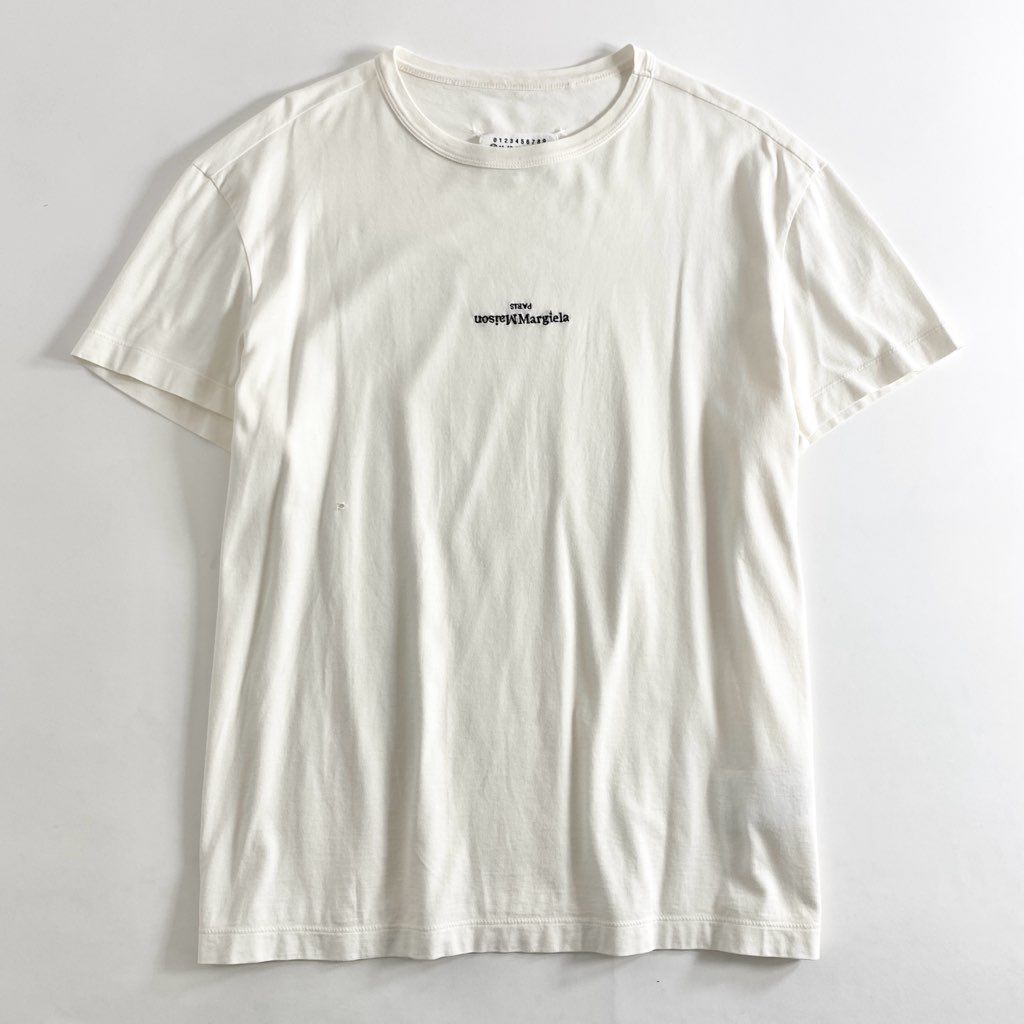 13e22 Maison Margiela メゾンマルジェラ リバースロゴTシャツ クルーネック ショートスリーブ カットソー S30GC0701 50 ホワイト コットン