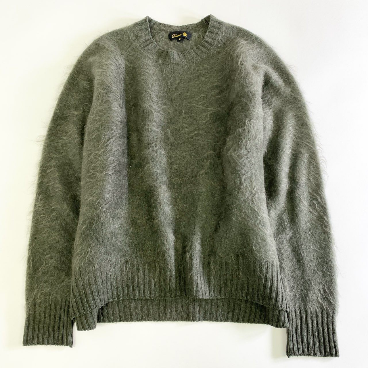 29j9 Drawer ドゥロワー 6513-299-0823 カシミアファー ニット セーター サイズ2 グリーン カシミヤ100% レディース ユナイテッドアローズ 日本製
