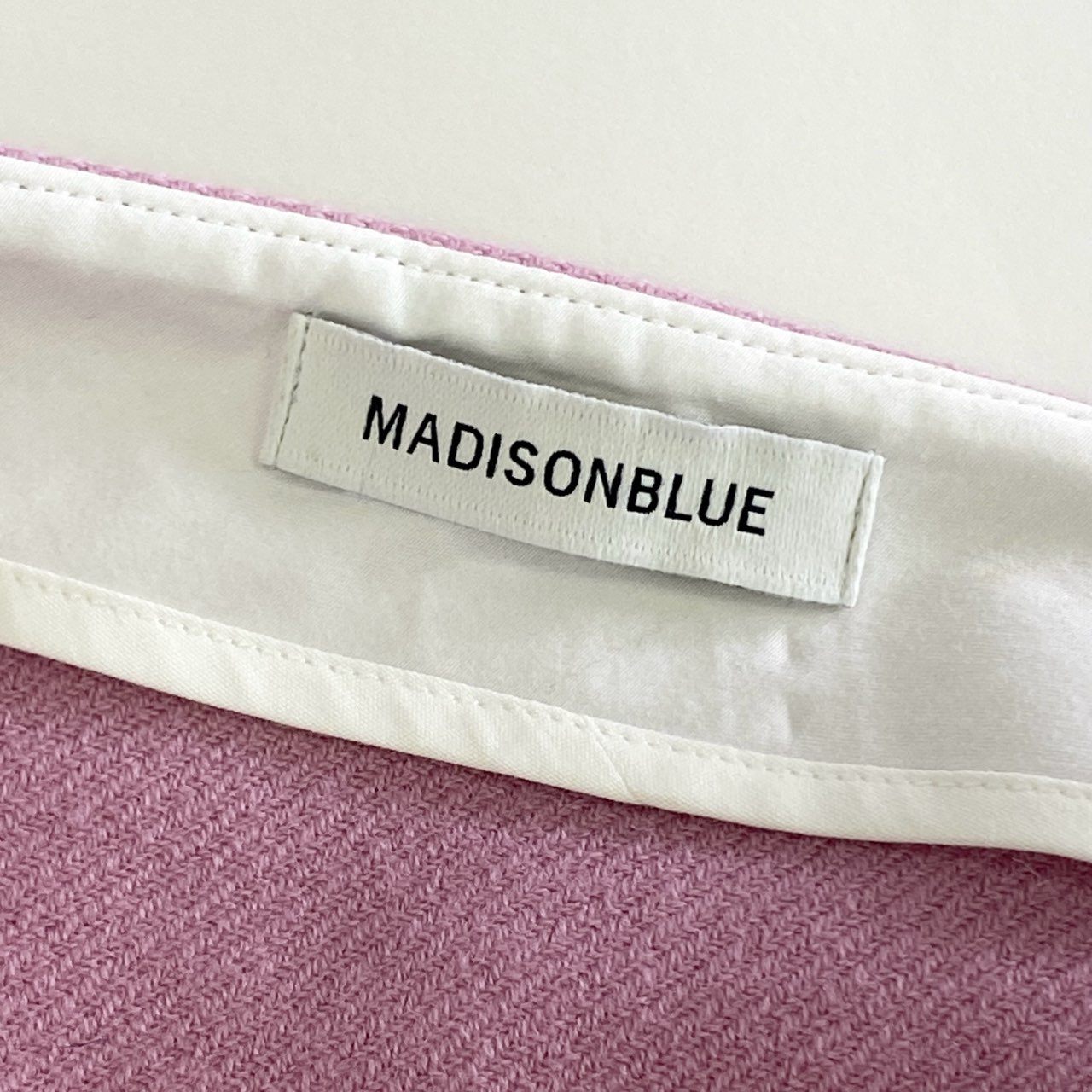 43j31 MADISONBLUE マディソンブルー ボックスプリーツ 膝丈 フレアスカート サイドジップ ポケット MB174-6007 日本製 00 XS ピンク ウール