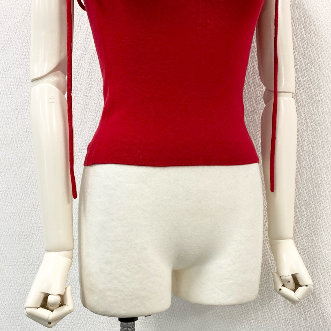 4c28 extreme cashmere x エクストリーム カシミア ニットキャミソール コットン カシミヤ カシミア混紡 タンクトップ トップス 肩紐リボン 3610800686 レッド