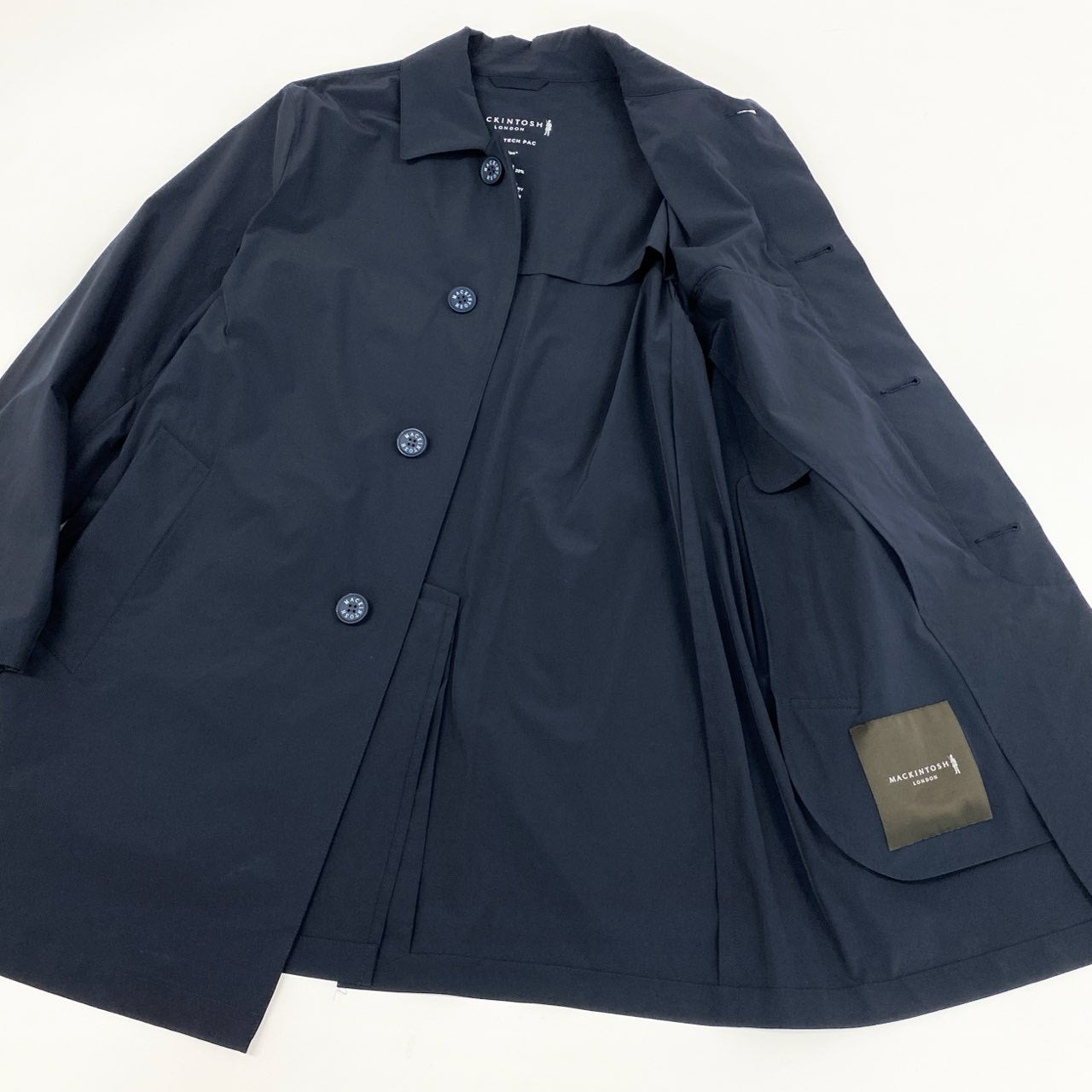 79g24 MACKINTOSH LONDON マッキントッシュ ロンドン ウルトラ2WAYストレッチステンカラーコート アウター G1A32-312-29 40 ネイビー メンズ_