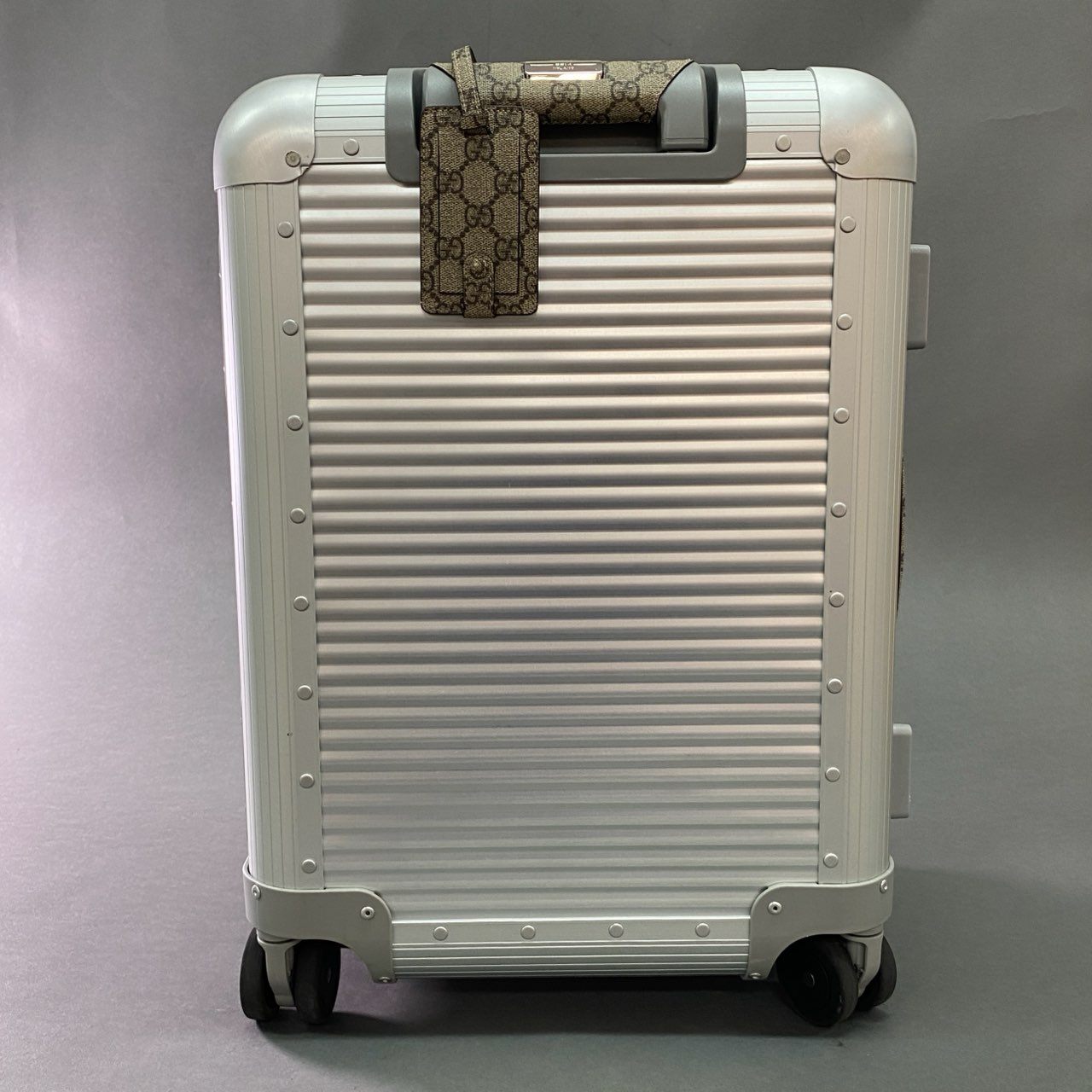 c28 【美品】 GUCCI グッチ FPMコラボ ラゲージ ストラップ付 スモール トロリーバッグ キャリーケース トラベルバッグ 旅行鞄 GGスプリーム キャンバス ユニセックス イタリア製