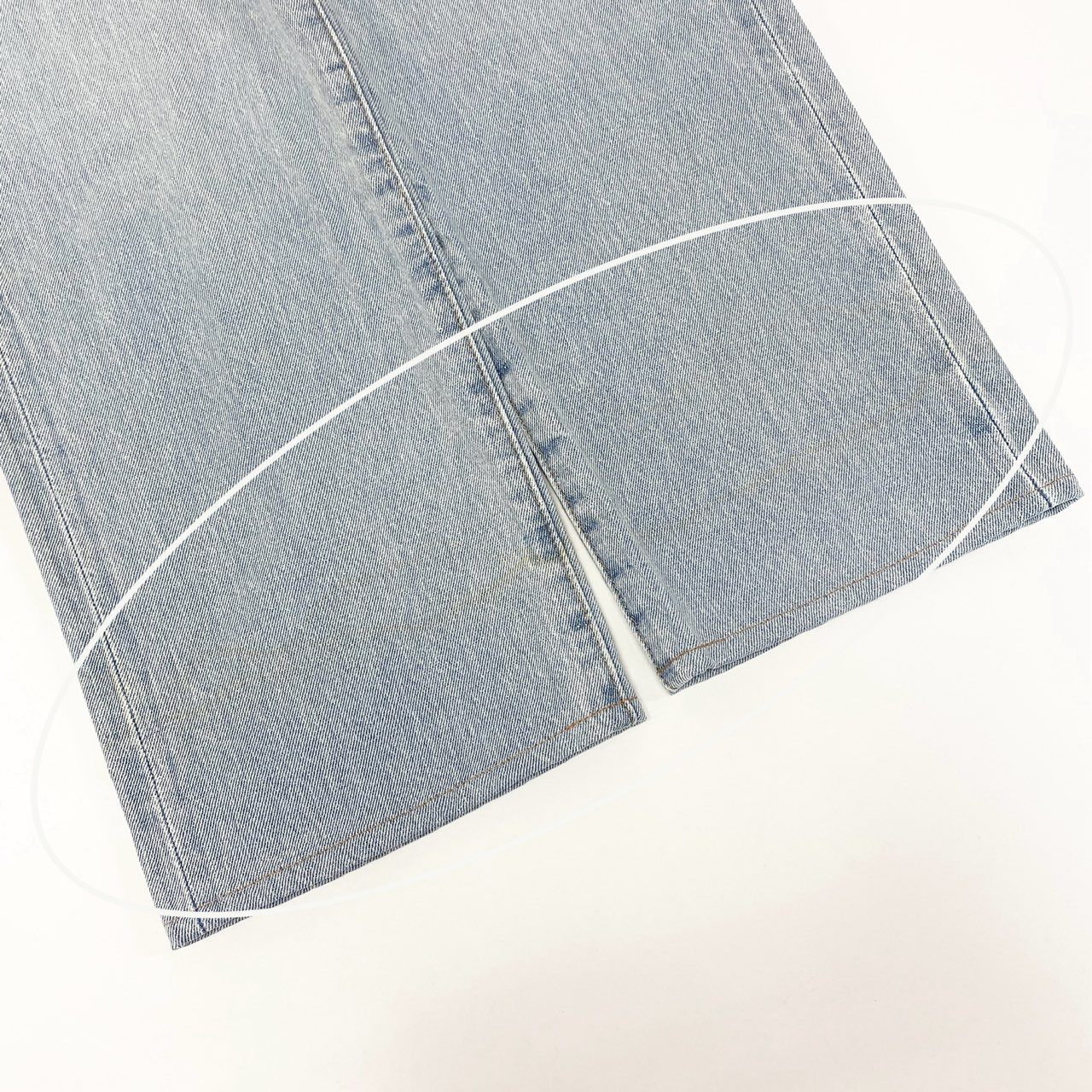 54h27 Levi's リーバイス 501 ボタンフライ ストレート デニムパンツ ボトムス ジーンズ セルビッジデニム 赤耳 アイスウォッシュ 00501-3398 W33 L32 ブルー コットンo07t