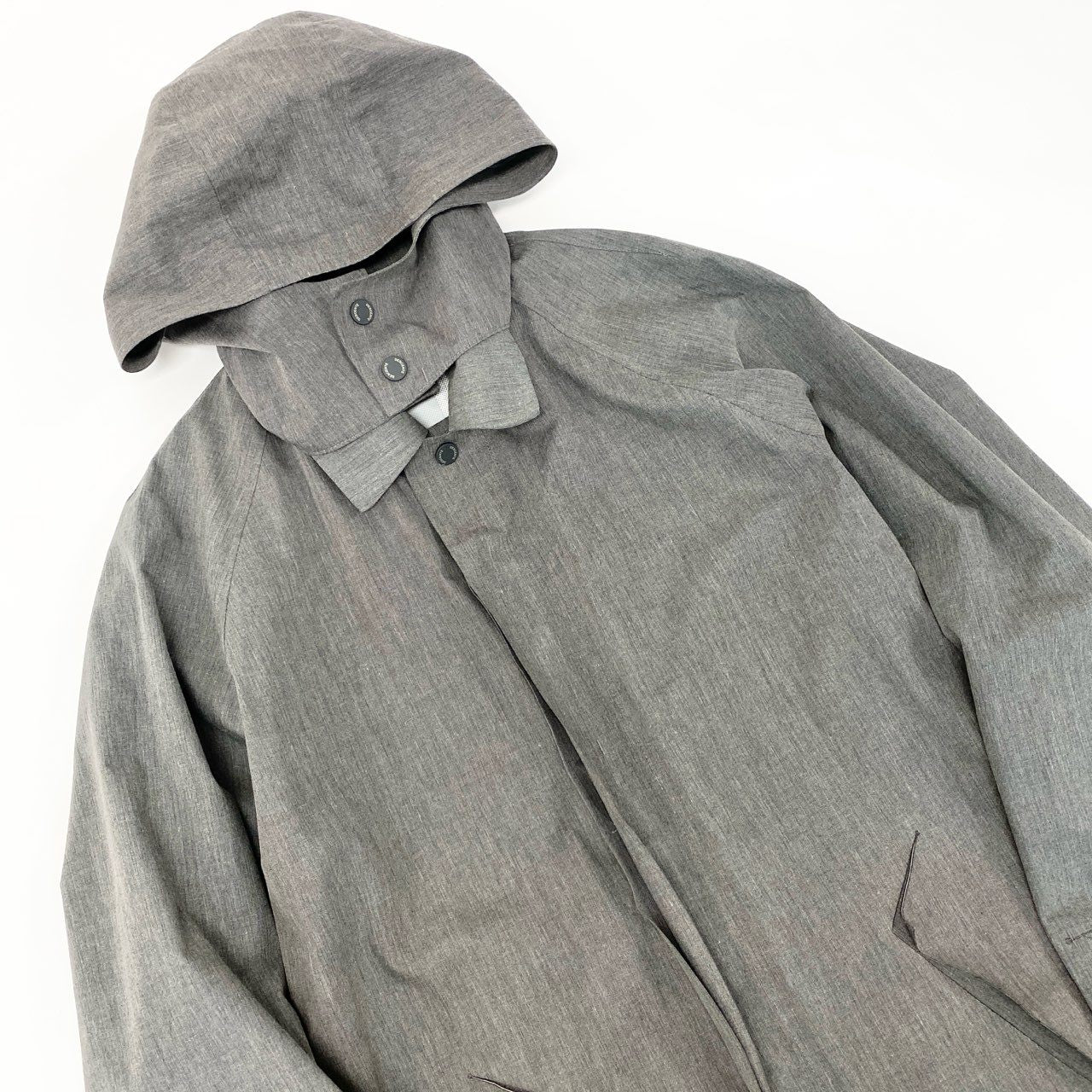 45h26 DESCENTE PAUSE デサントポーズ LINER SOUTIEN COLLAR COAT ステンカラーコート フーディ ジャケット DOR-T8642 Sサイズ グレー メンズo07t