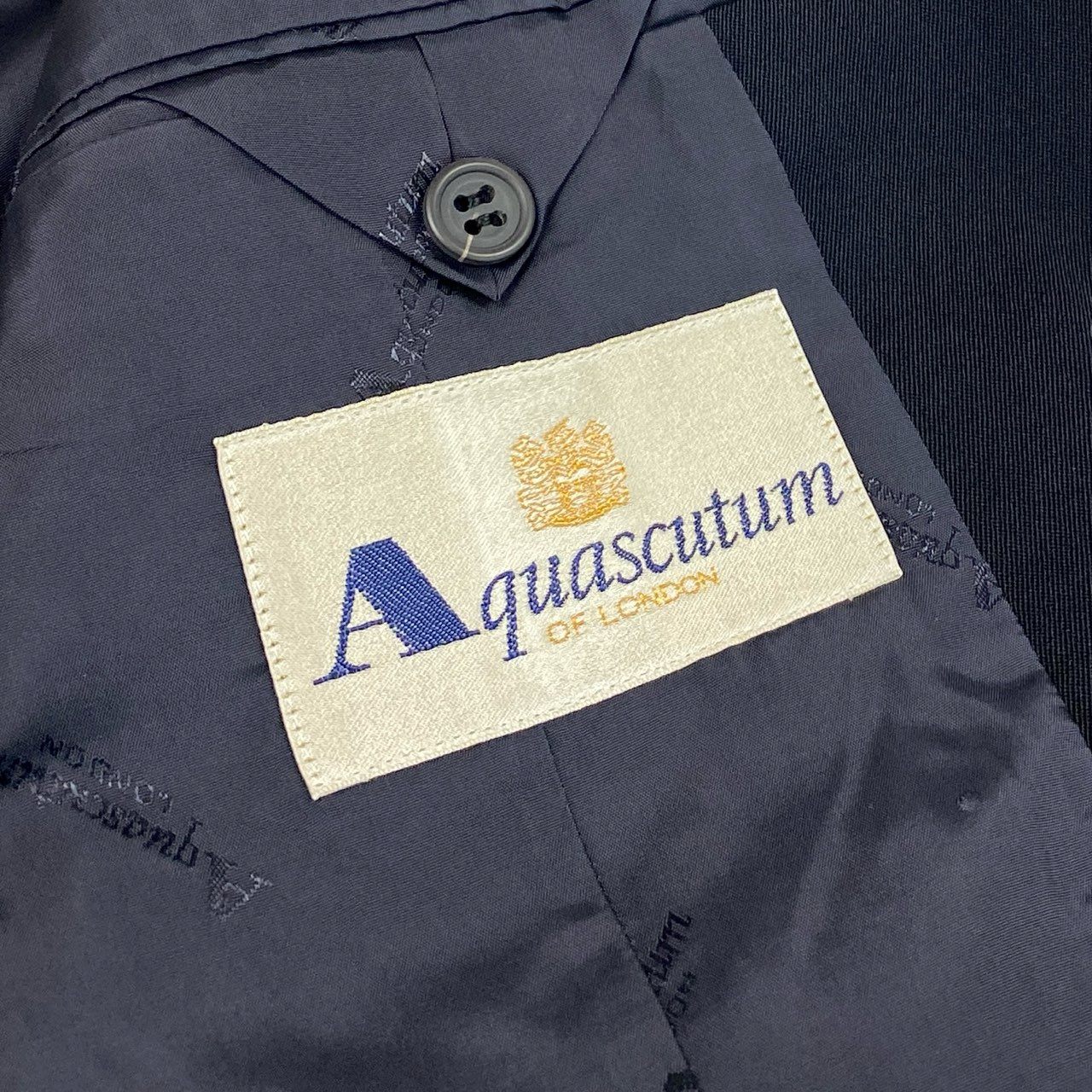 37f24 Aquascutum アクアスキュータム テーラードジャケット ブレザー 紺ブレ ダブルジャケット レディース 女性用 6120300 9 ネイビー