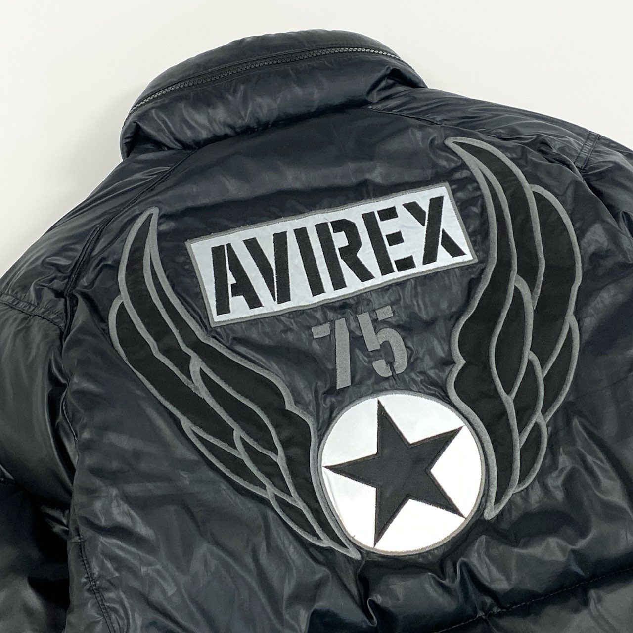 69f21 AVIREX アヴィレックス CERAMIC PADDING USAF JACKET 中綿ジャケット メンズジャケット 男性用 6162140 L ブラック