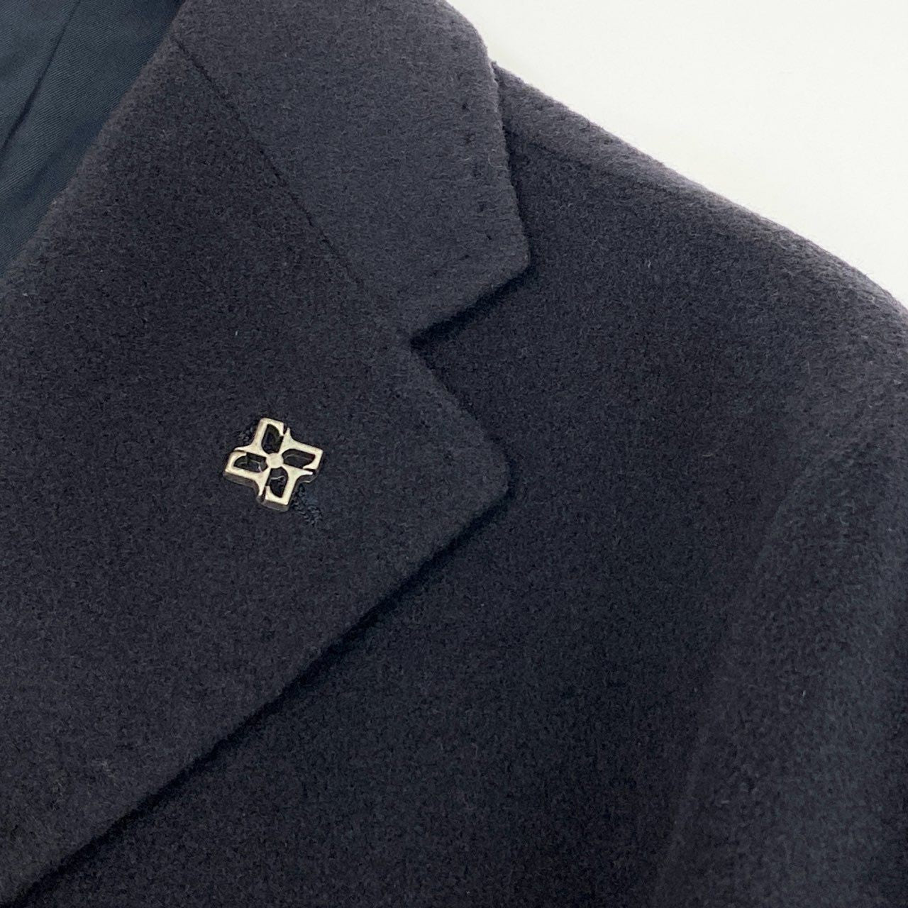 57h4《美品》参考価格¥236.500 TAGLIATORE タリアトーレ C-LORD カシミヤ100% チェスターコート 48 ブラック フォーマル 最高級