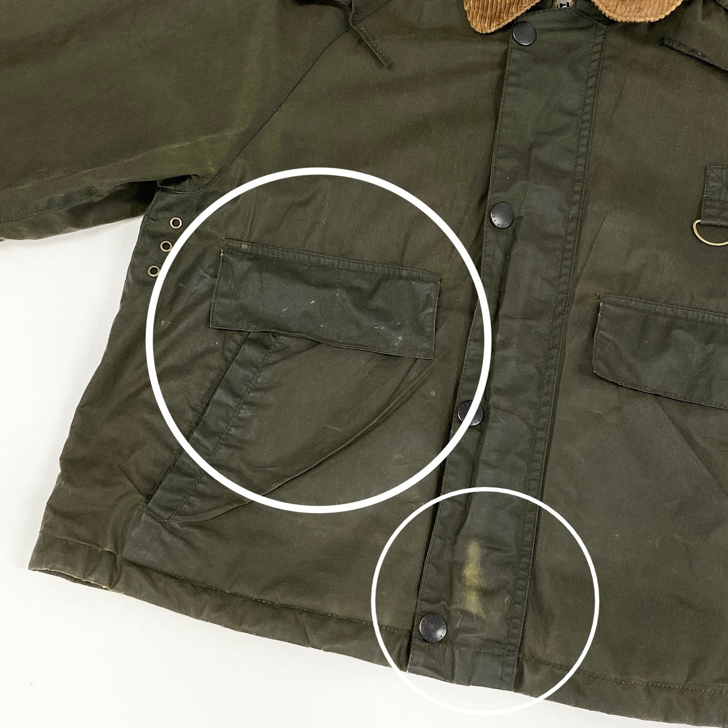 17h20 英国製 Barbour MARGARET HOWELL バブアー マーガレットハウエル オイルドジャケット アウター 取り外し可能フード LWX0847OL51 カーキ コットン レディースk02i