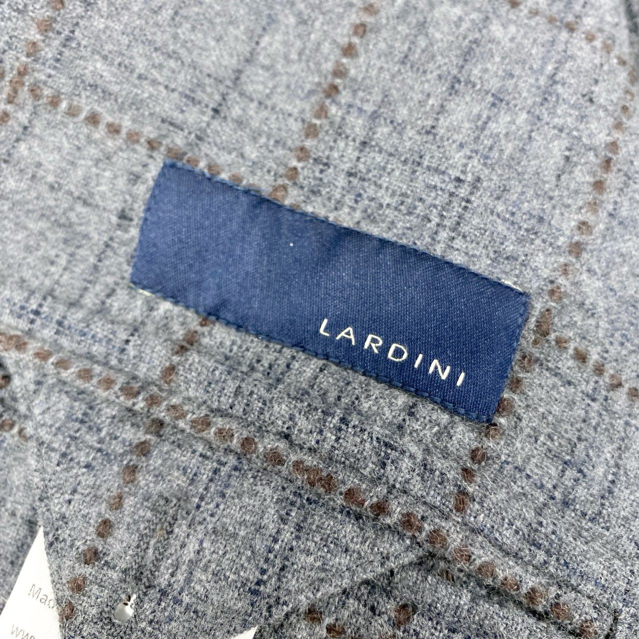 5i12 LARDINI ラルディーニ テーラードジャケット ブレザー IC528AE サイズ52 グレー チェック メンズ イタリア製u02t