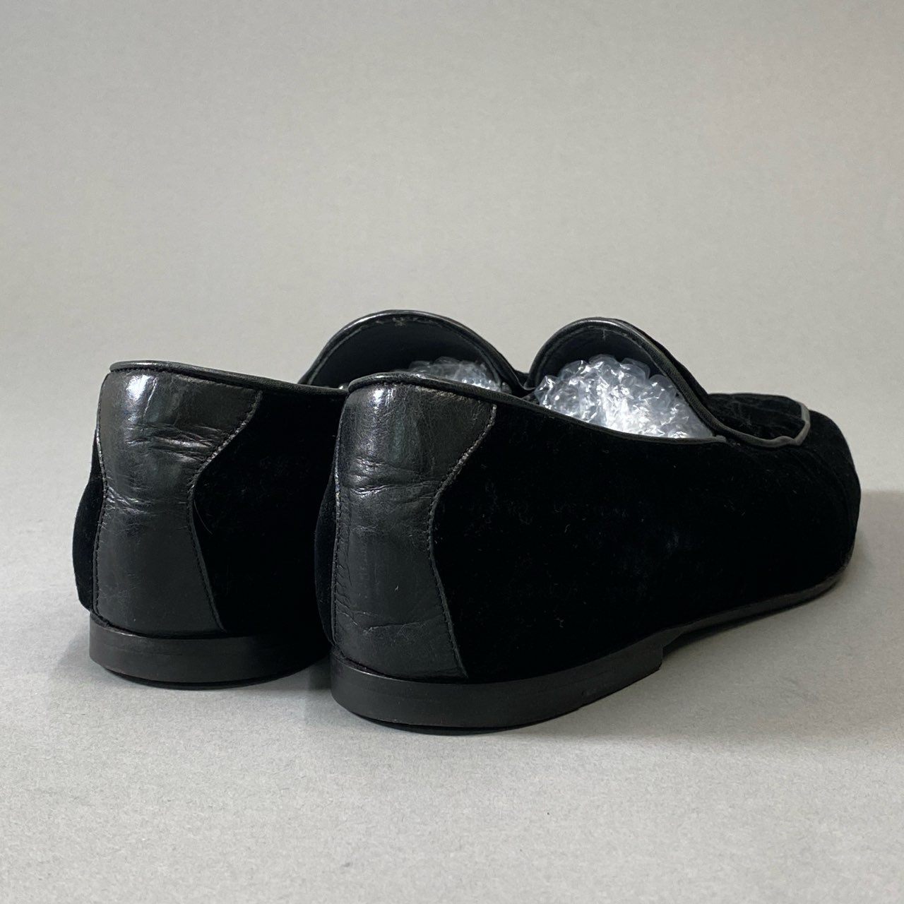 4j3 《美品》 Berluti ベルルッティ カリグラフィ スリッポン オペラシューズ シューズ 8サイズ ブラック ベロア ベルベット メンズt18r