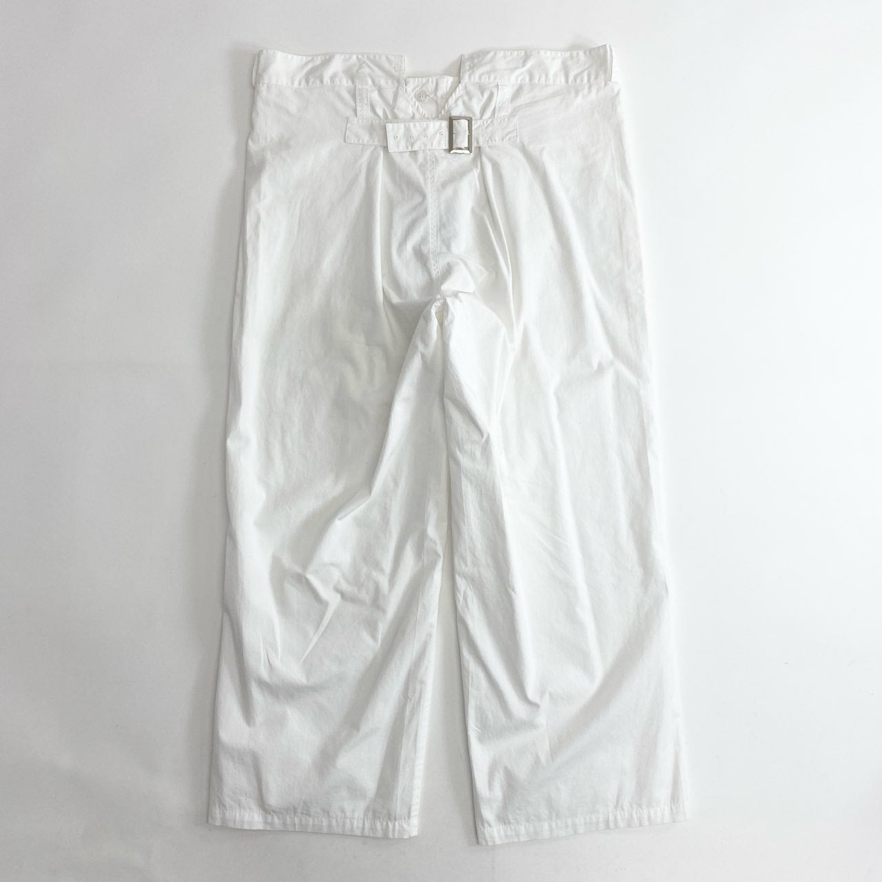 54c23 《未使用》 定価¥19,800 SEEALL シーオール MINER PANTS マイナーパンツ 46 ホワイト タグ付き SAU23 PT382