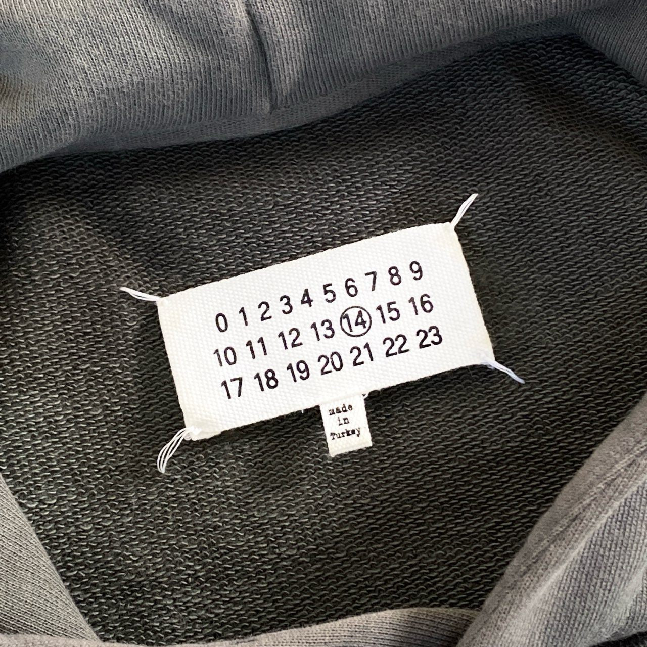 58e11 Maison Margiela メゾンマルジェラ STEREOTYPE プルオーバー フーディ パーカーS30GU0068 46 グリーン コットン トルコ製