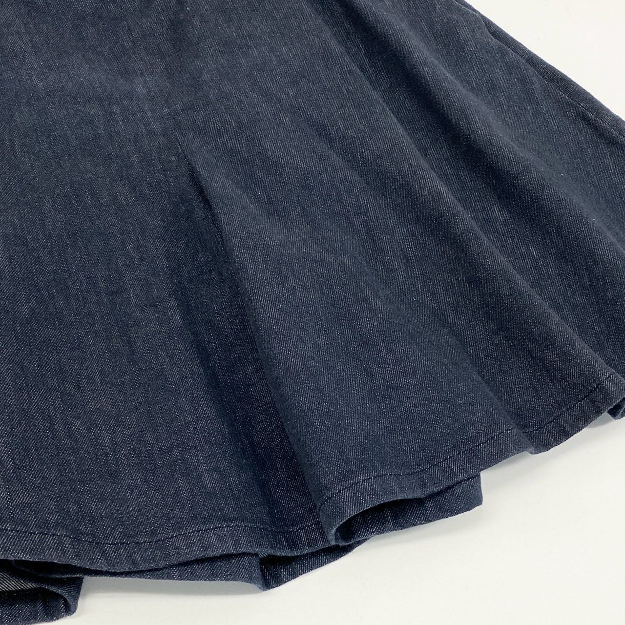 35i9 FOXEY NEW YORK フォクシーニューヨーク デニム リリーパンツ ショートパンツ ウエストロゴ 40536 38 インディゴブルー レディースk02i