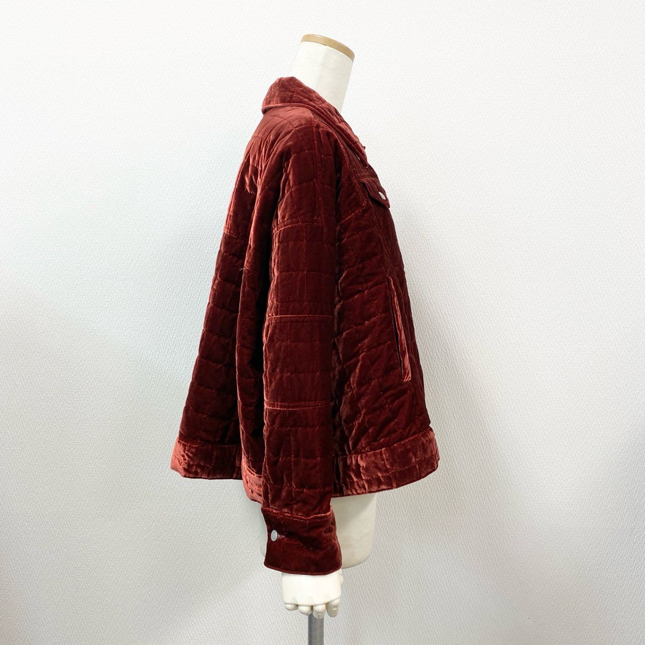 4l10《極美品》 定価96,800円 TELMA テルマ COCOON BLOUSON ブルゾン ジャケット TLM23FC070 サイズ36 オレンジ キュプラ100% レディース 日本製