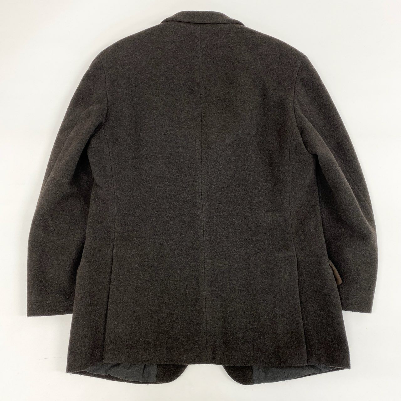49i11 EMPORIO ARMANI エンポリオアルマーニ セミロングコート ウールコート イタリア製 90’s~00’s old メンズ 男性用 1626922 48 ブラウン系u02t