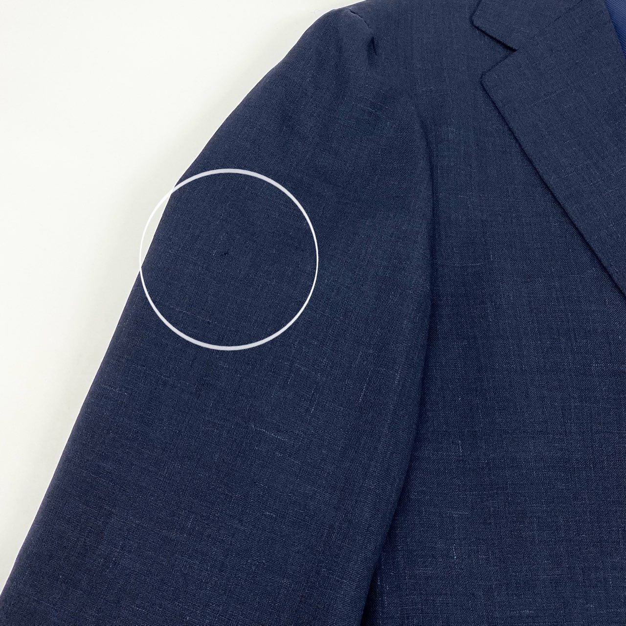 55f16 RING JACKET MEISTER リングヂャケット マイスター シングルスーツ セットアップ テーラードジャケット/スラックス サイズ52 ネイビー ウールシルク メンズ