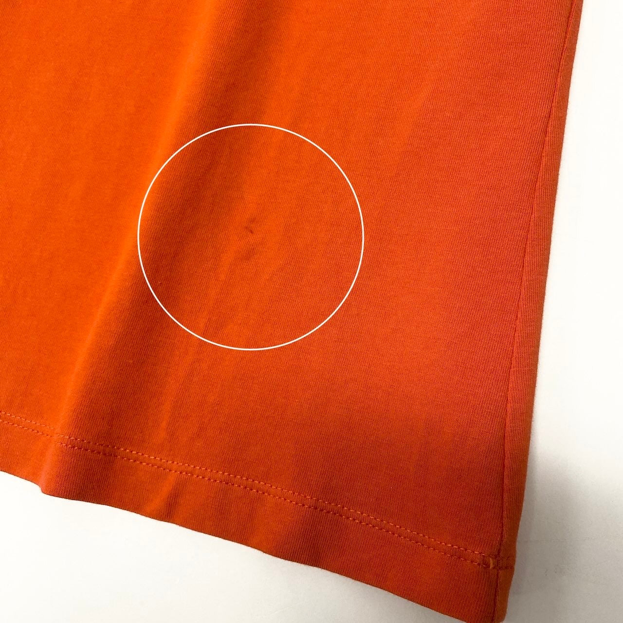 27e11 CELINE セリーヌ クルーベック カットソー 半袖Tシャツ ボーダー ロゴ刺繍 ストレッチ サイズM オレンジ レディース 女性服u02t