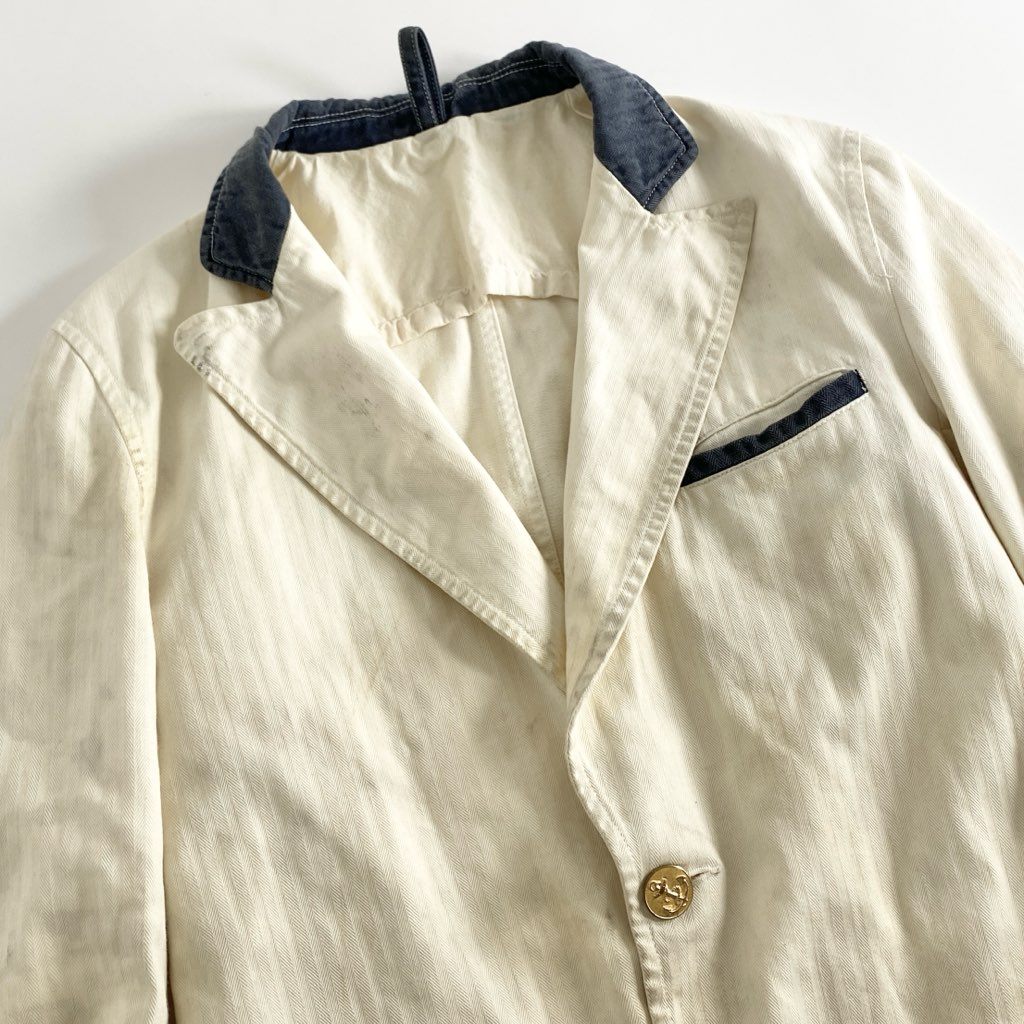 51f18 JELADO ジェラード COPANO コパノ MUDDY ROAD JACKET マディロード ジャケット ブレザー ヴィンテージ加工 JC-1005 Lサイズ ホワイト コットン 日本製