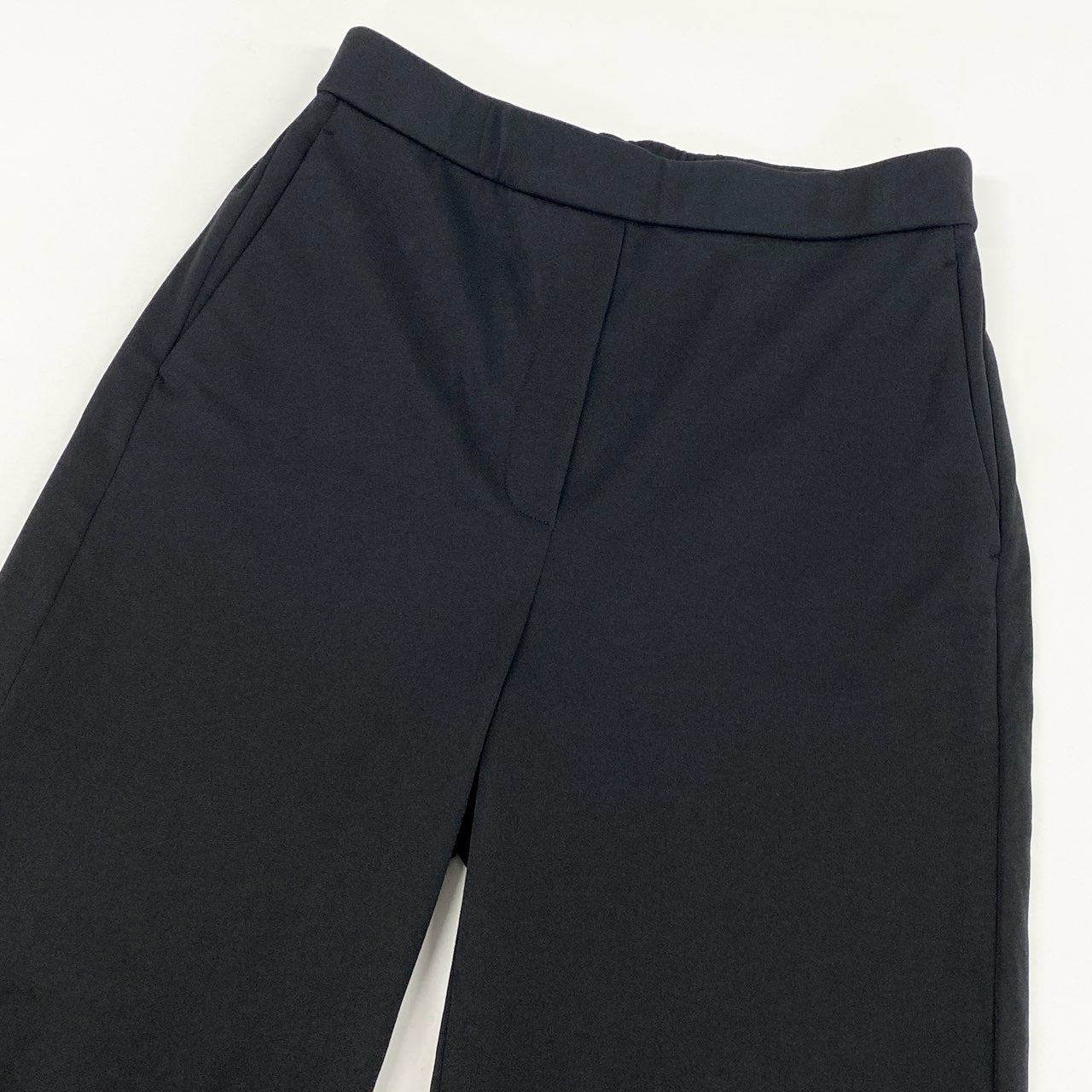 42h22 Theory luxe セオリーリュクス ジャージー素材 カジュアルスーツ セットアップ ウエストゴム サイズ上32/下36 ブラック レディース 女性用k02i