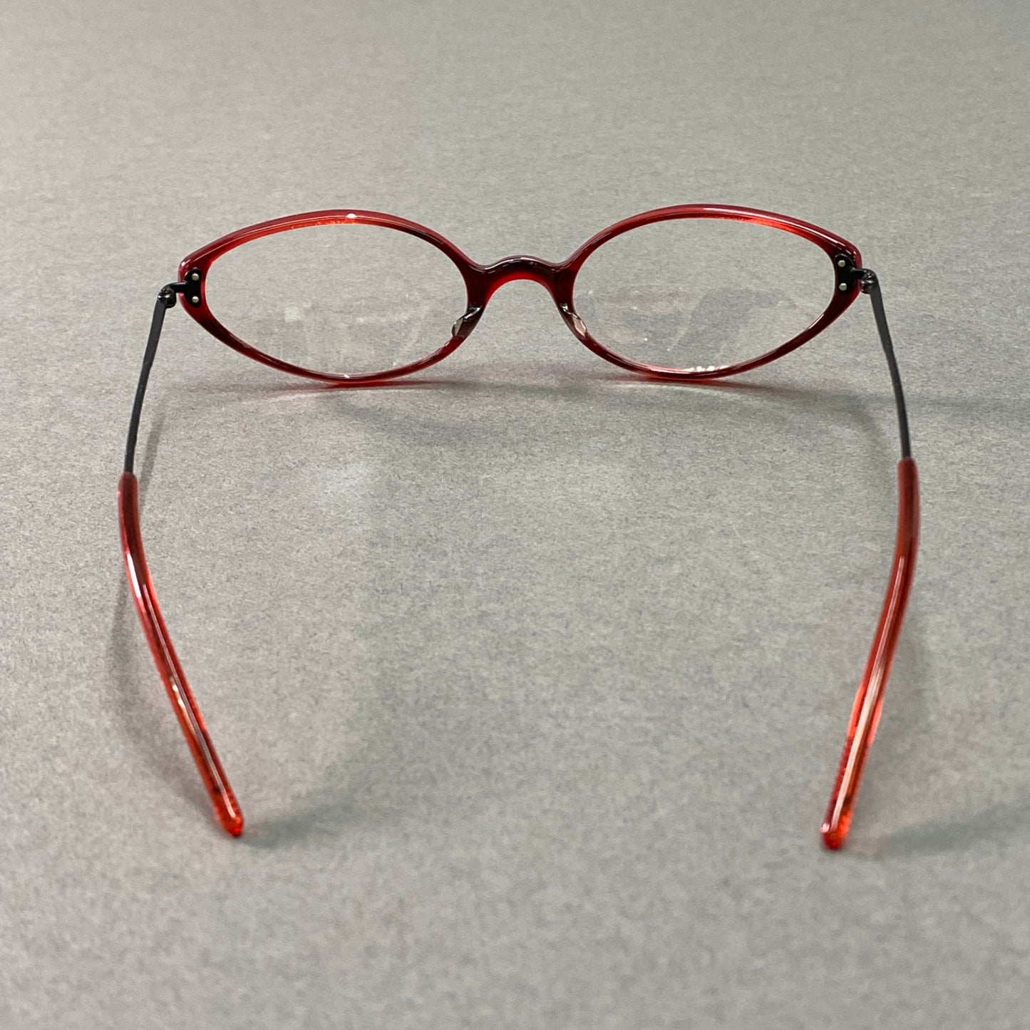 g29《美品》 OLIVER PEOPLES オリバーピープルズ CUOBR アイウェア 眼鏡 メガネ レッド Frame Japan ハードケース付き