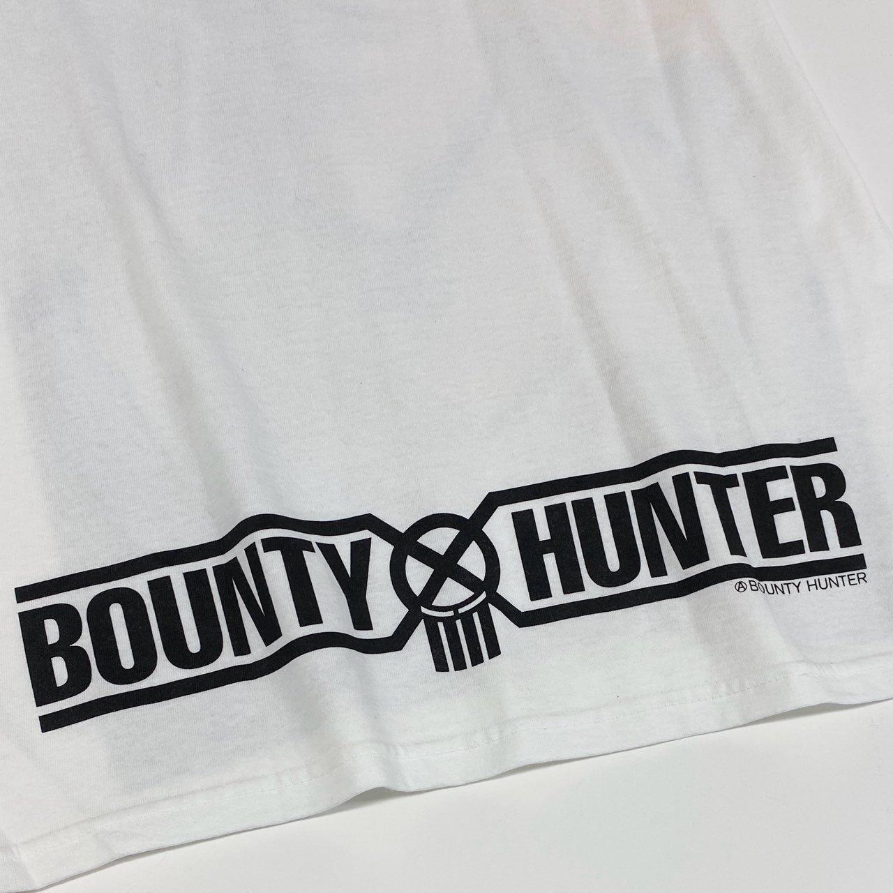 84e30 BOUNTY HUNTER バウンティハンター DENNIS MORRIS クルーネック Tシャツ 半袖 カットソー オーバーサイズ BXH-138-04 Mサイズ ホワイト コットン