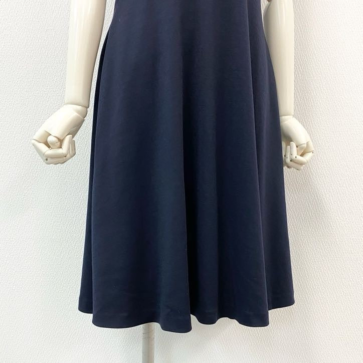 64g24 Rene ルネ Vネックワンピース ノースリーブワンピース ドレス フレアスカート レディース 女性用 6636190 36 ネイビー_