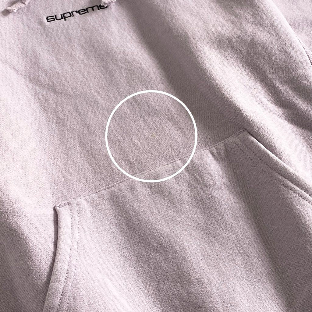 14e22 SUPREME シュプリーム 18FW Trademark Hooded Sweatshirt プルオーバー フーディ パーカー ロゴ刺繍 Sサイズ パープル コットン