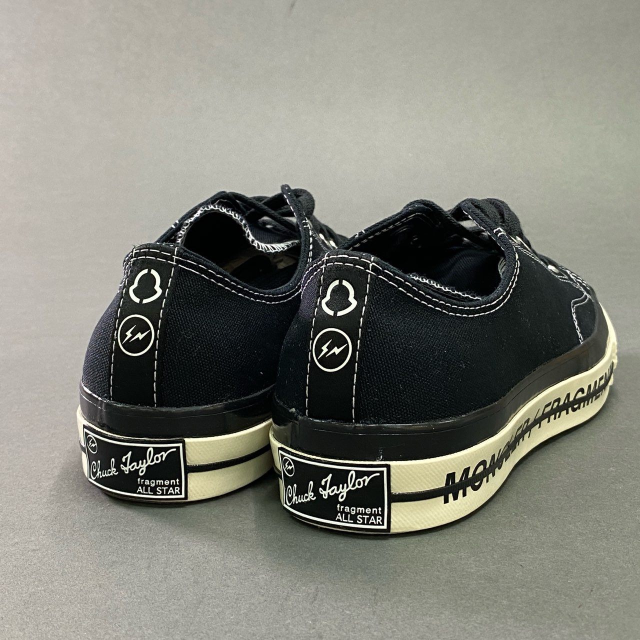10c25 《未使用品》 CONVERSE コンバース MONCLER モンクレール FRAGMENT フラグメント FRAYLOR 3 CHUCK 70 CK スニーカー 172320C 28cm ブラック 箱付き