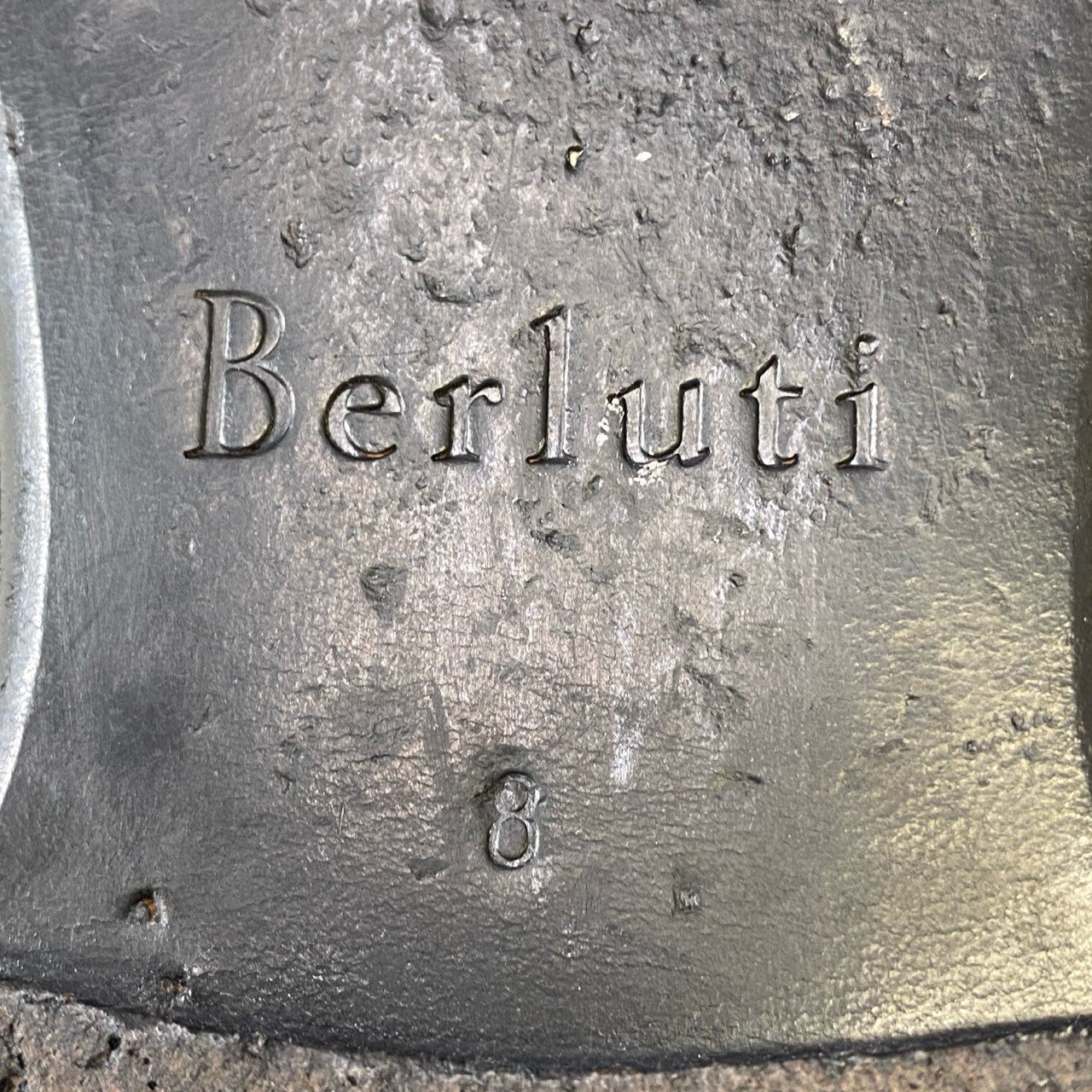 4j3 《美品》 Berluti ベルルッティ カリグラフィ スリッポン オペラシューズ シューズ 8サイズ ブラック ベロア ベルベット メンズt18r