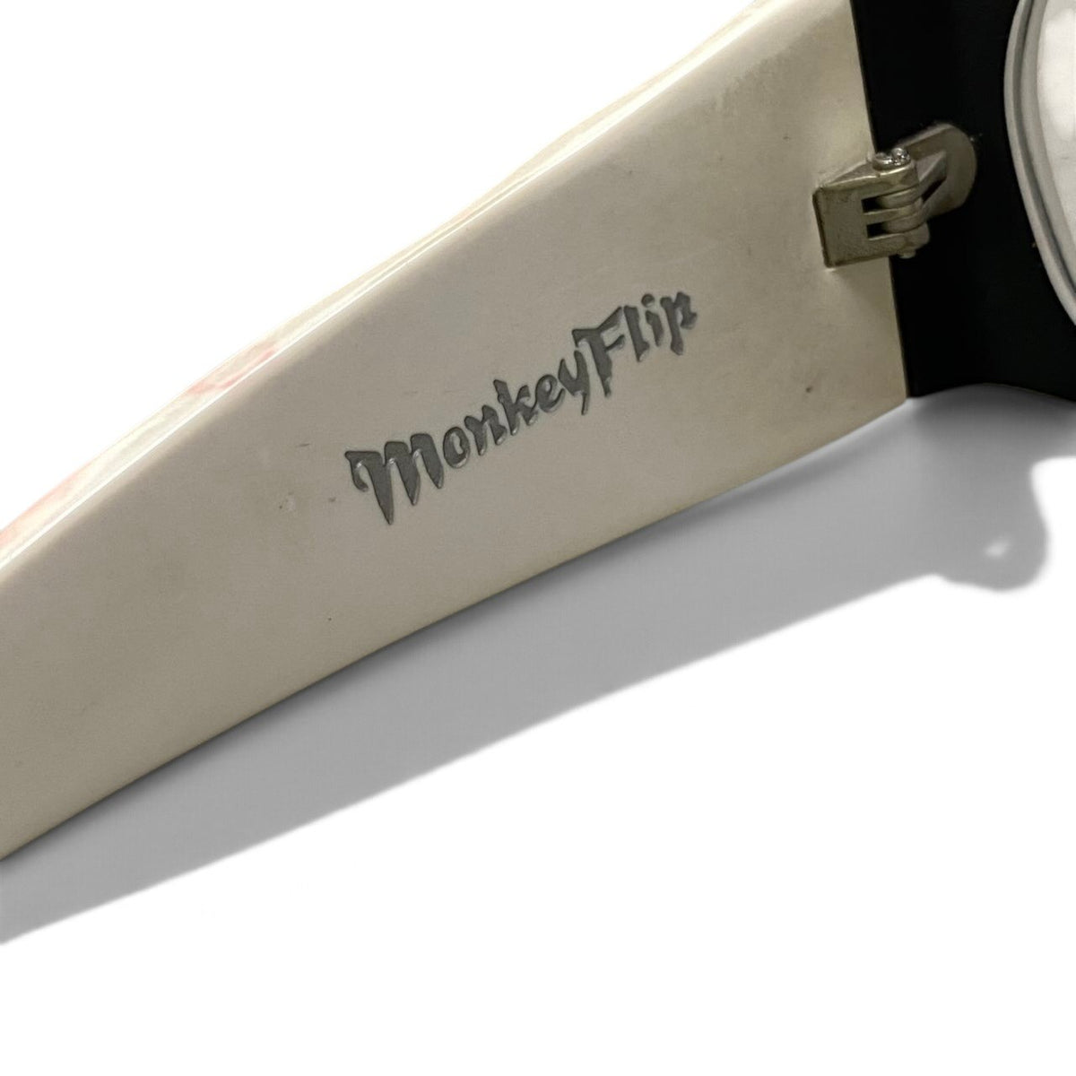 j2 MonkeyFlip モンキーフリップ HELLCAT クレーター加工 アイウェア 眼鏡 ブラック ホワイト メンズ 男性用u02t