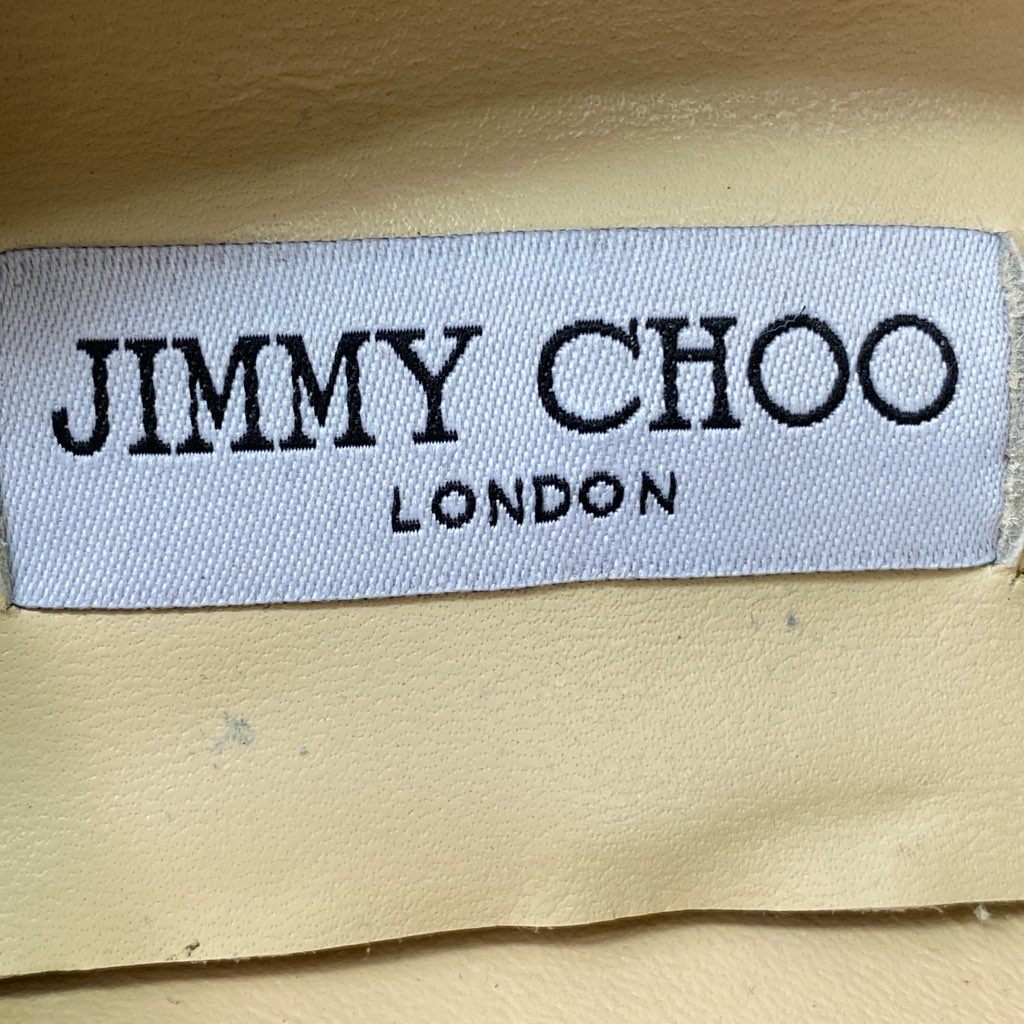 1d12 《美品》 JIMMY CHOO ジミーチュウ グリッター パンプス ピンヒール ラメ イタリア製 ハイヒールパンプス レディース 38 ピンク系 結婚式