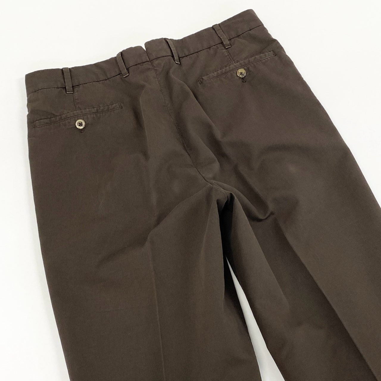 5c21 Belvest ベルベスト ボトムス コットンパンツ スラックスパンツ チノパンツ イタリア製 センタープレス PN206T 48 ブラウン コットン100%